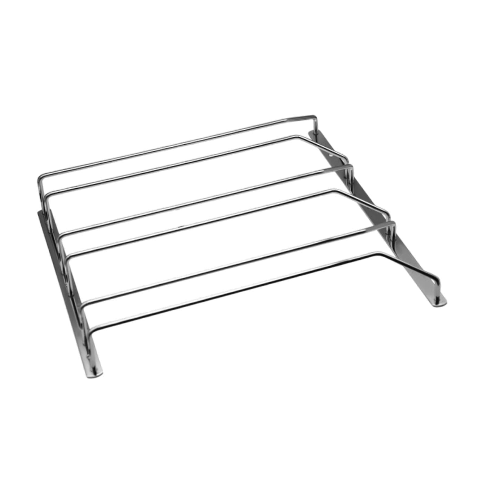 Under Cabinet Wine Glass Holder Iron Shelf for Dining Room Cabinet Household Triple Row