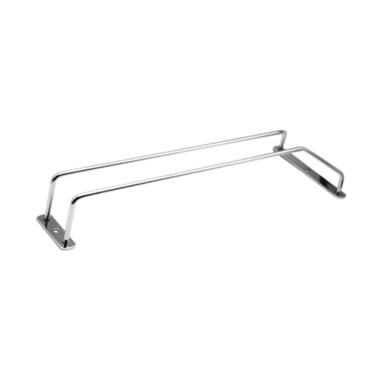 Under Cabinet Wine Glass Holder Iron Shelf for Dining Room Cabinet Household Silver