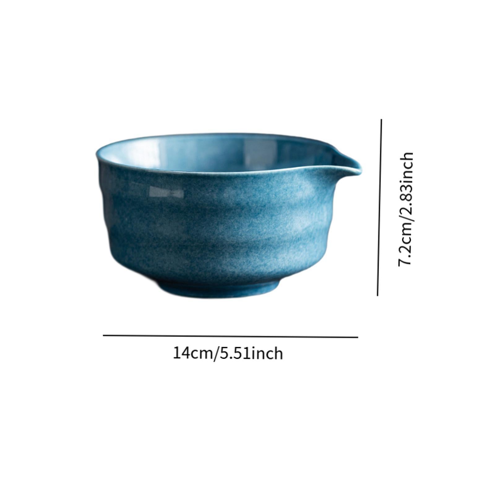 Matcha Mixing Bowl Traditional for Housewarmings Gift 14x12.6x7.2cm Handmade Style D