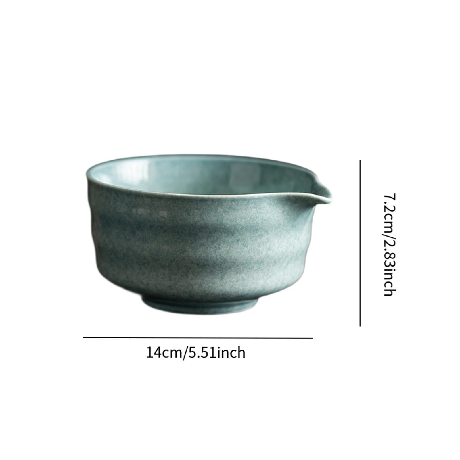 Matcha Mixing Bowl Traditional for Housewarmings Gift 14x12.6x7.2cm Handmade Style E