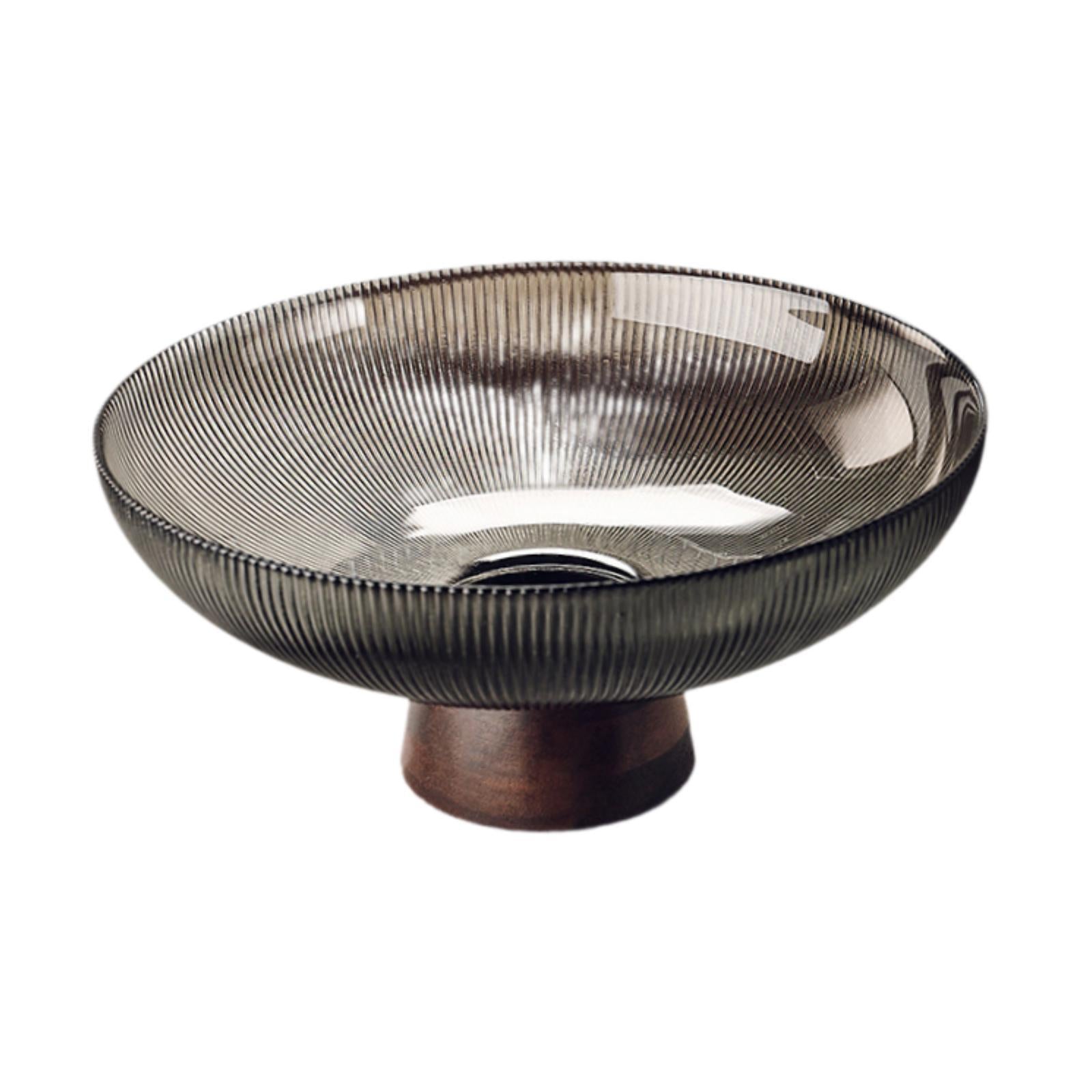 Fruit Bowl Wood Bread Basket Stand for Countertop Sundries Coffee Table