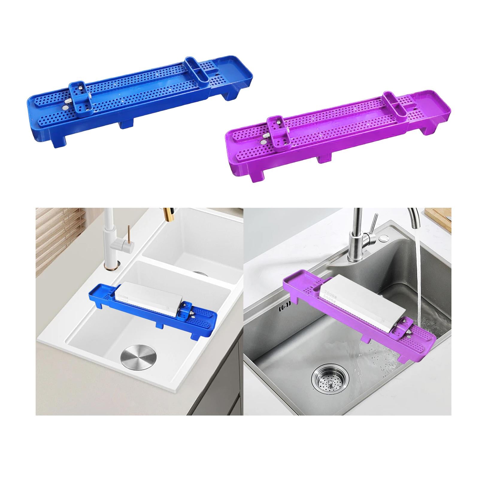 Sharpening Stone Holder Base Quick Clamp for Grinding Stone Grindstone Stand Blue