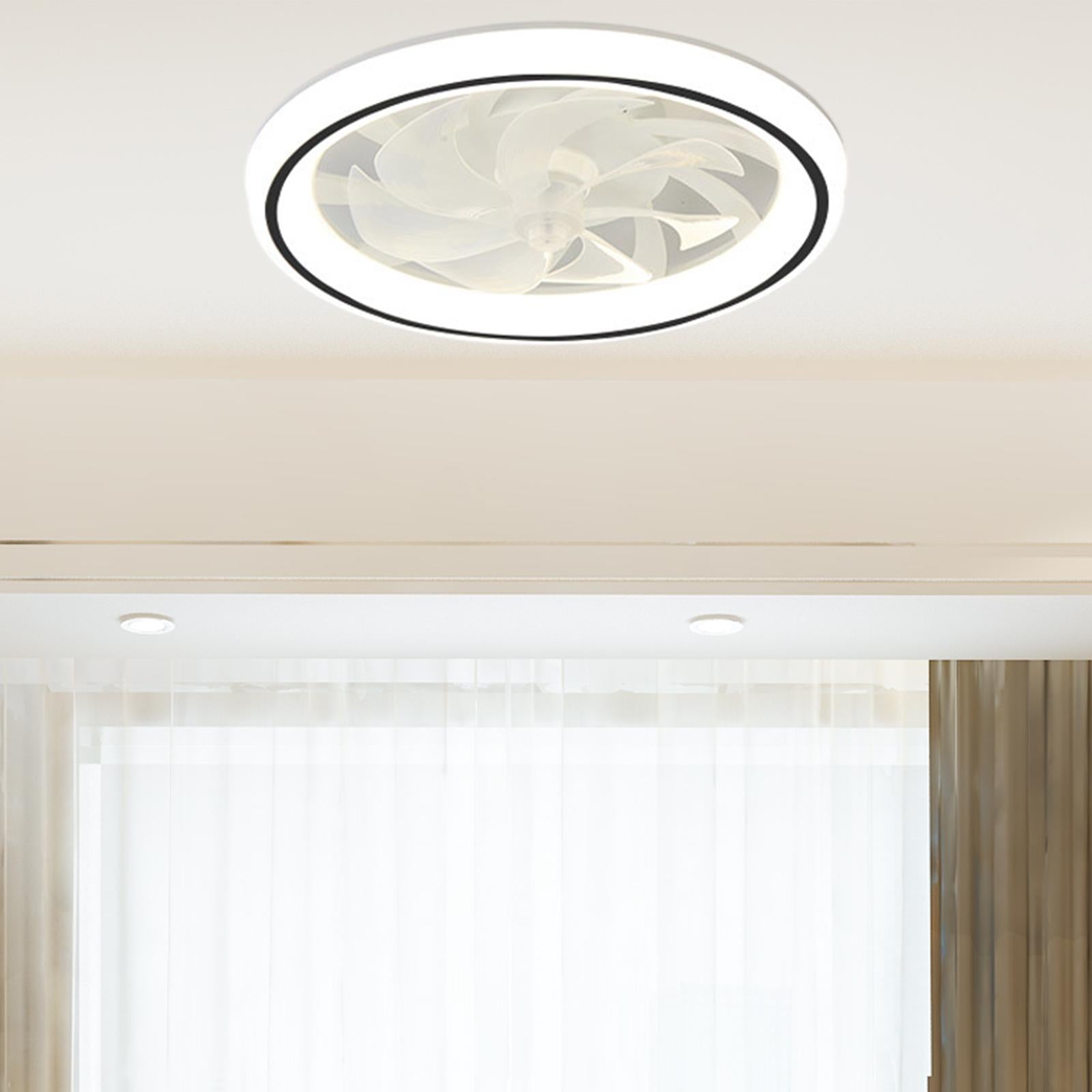 Ceiling Fan with Light Remote Control Dimmable Light for Dining Room Kitchen Black