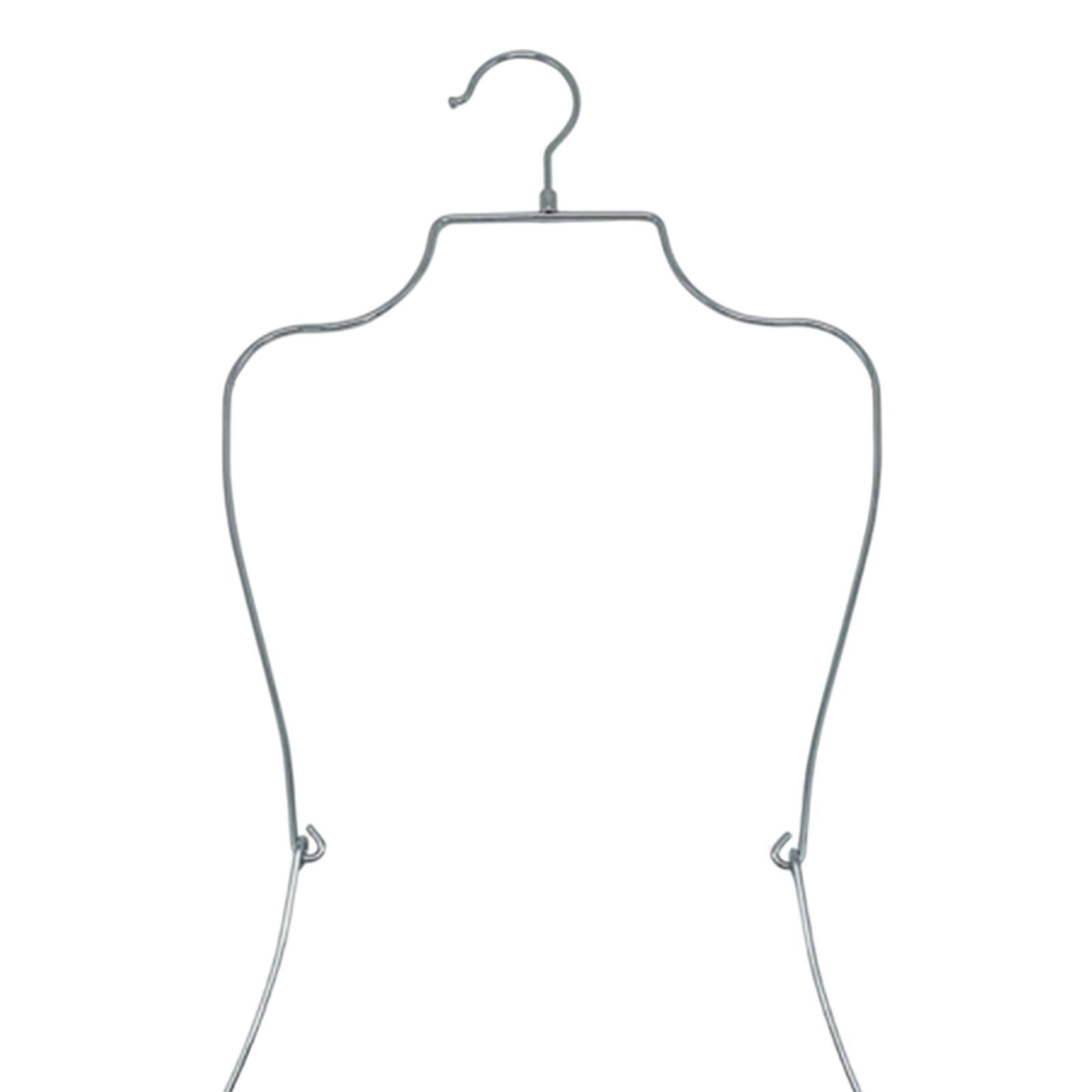 Bikini Display Folding Bathing Suit Display Rack for Cloakroom Home Clothing Silver