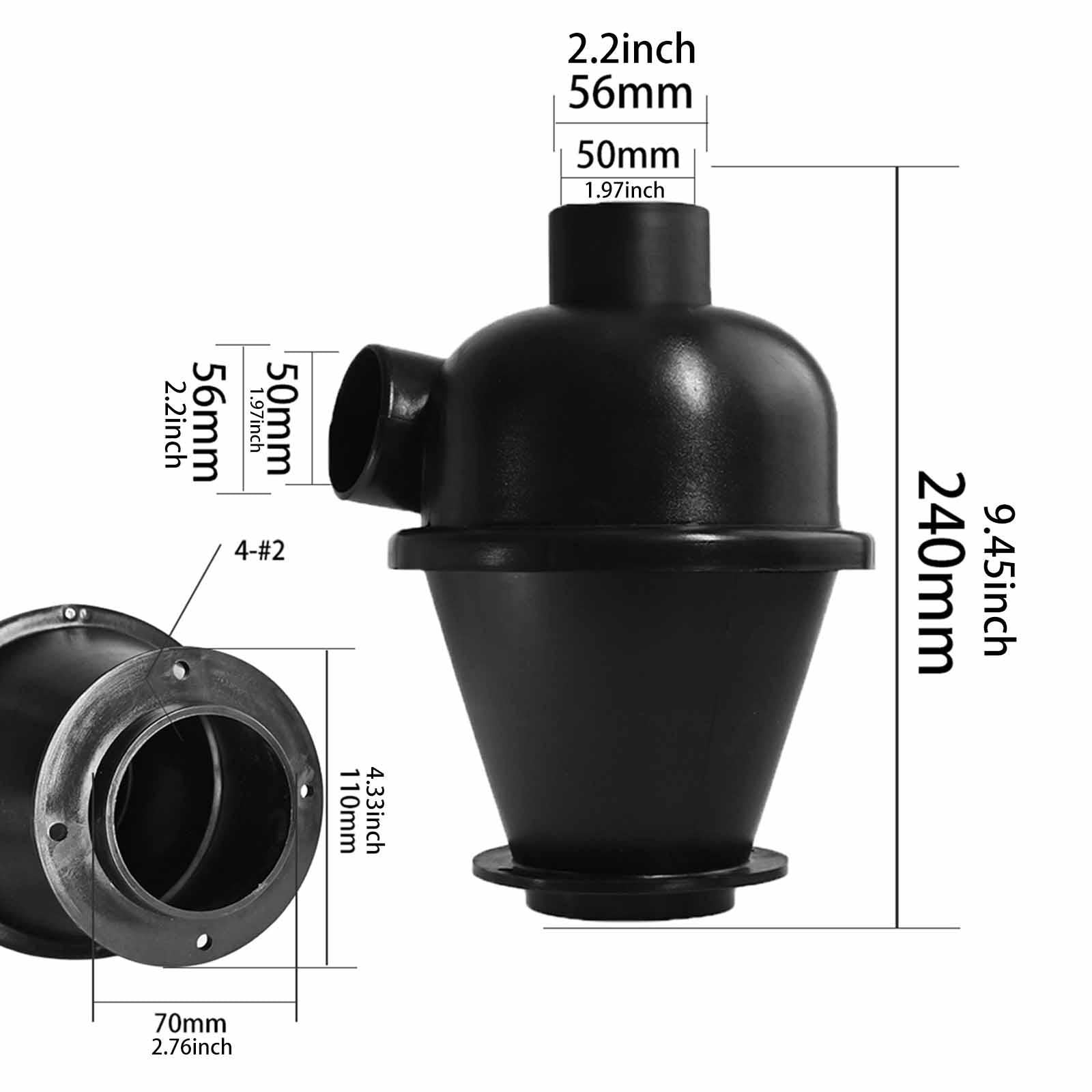 Cyclone Dust Collector Dust Removal Tool for Construction Waste Sand Plaster
