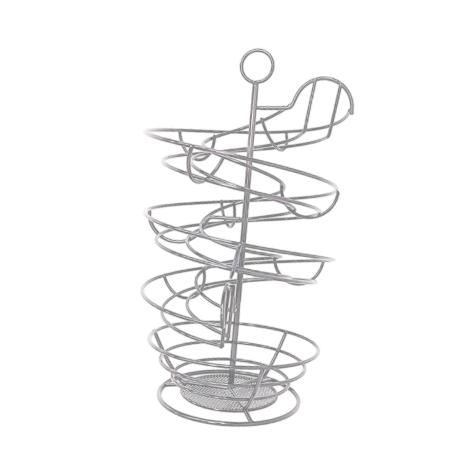 Spiral Egg Dispenser Rack Modern Egg Storage Rack for Pantry Counter Cabinet