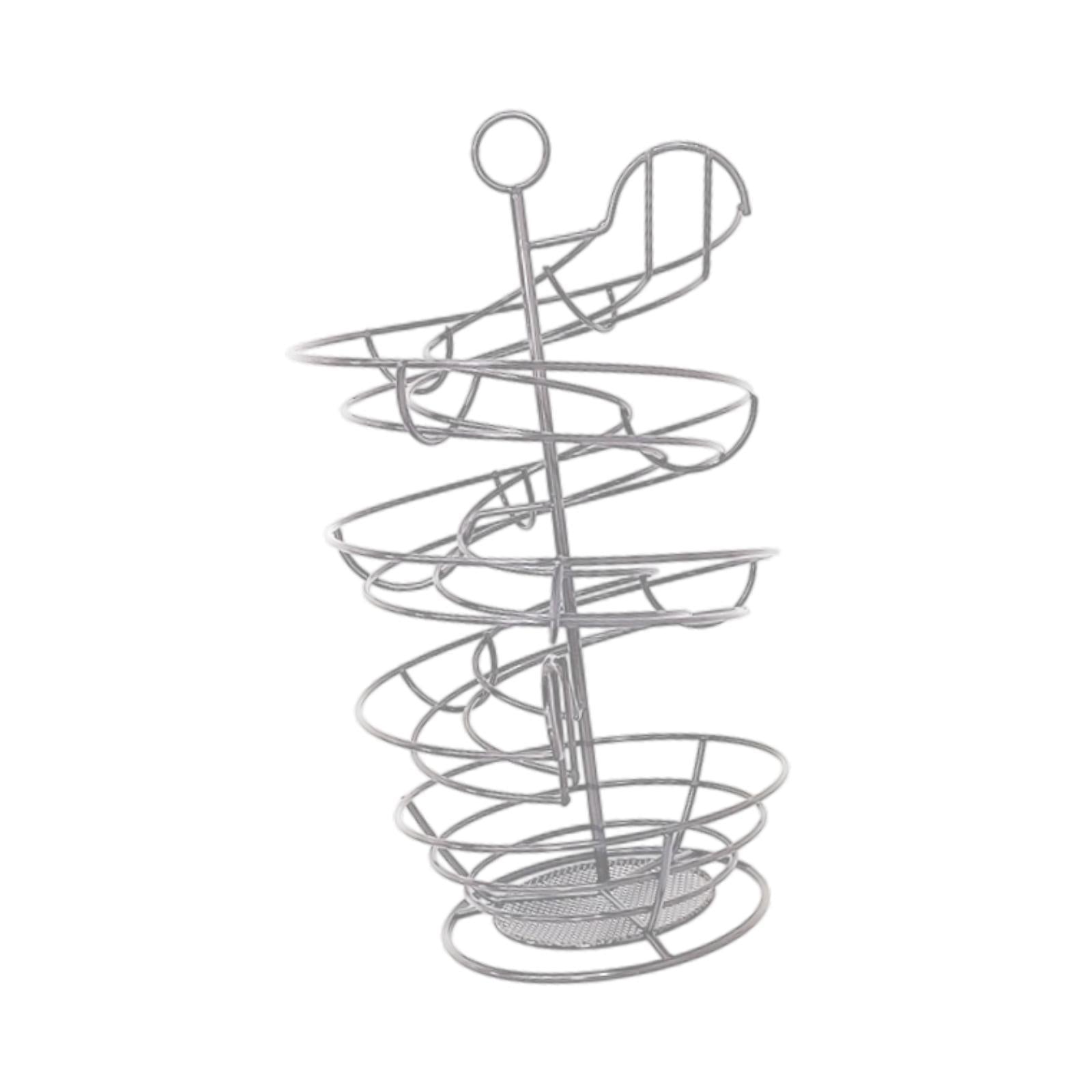 Spiral Egg Dispenser Rack Modern Egg Storage Rack for Pantry Counter Cabinet