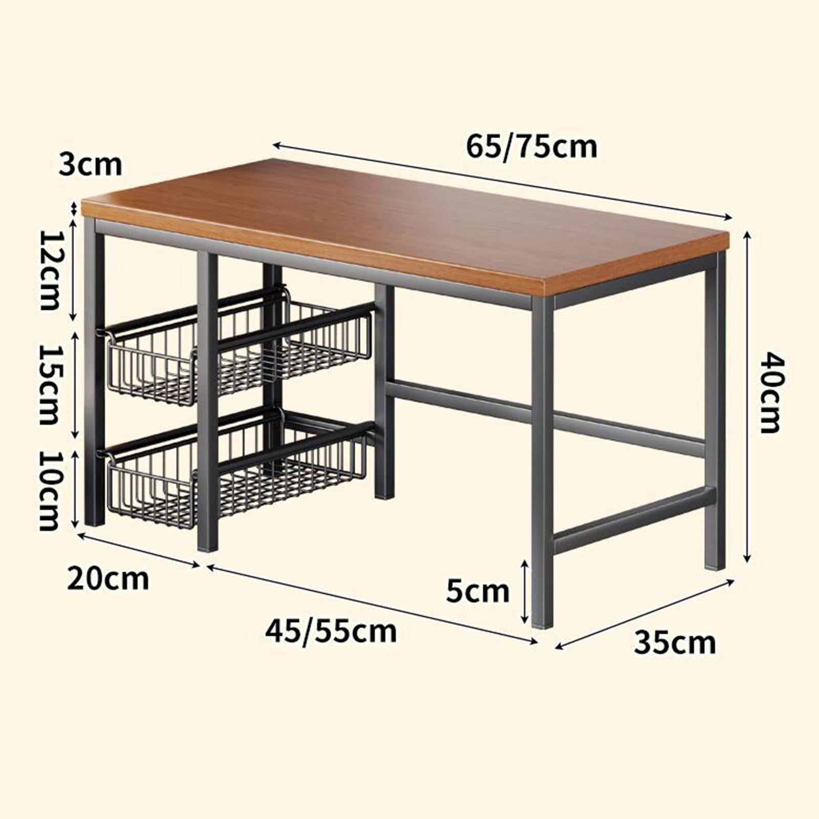 Countertop Microwave Oven Rack Kitchen Counter Top Organizer for Pantry Home S