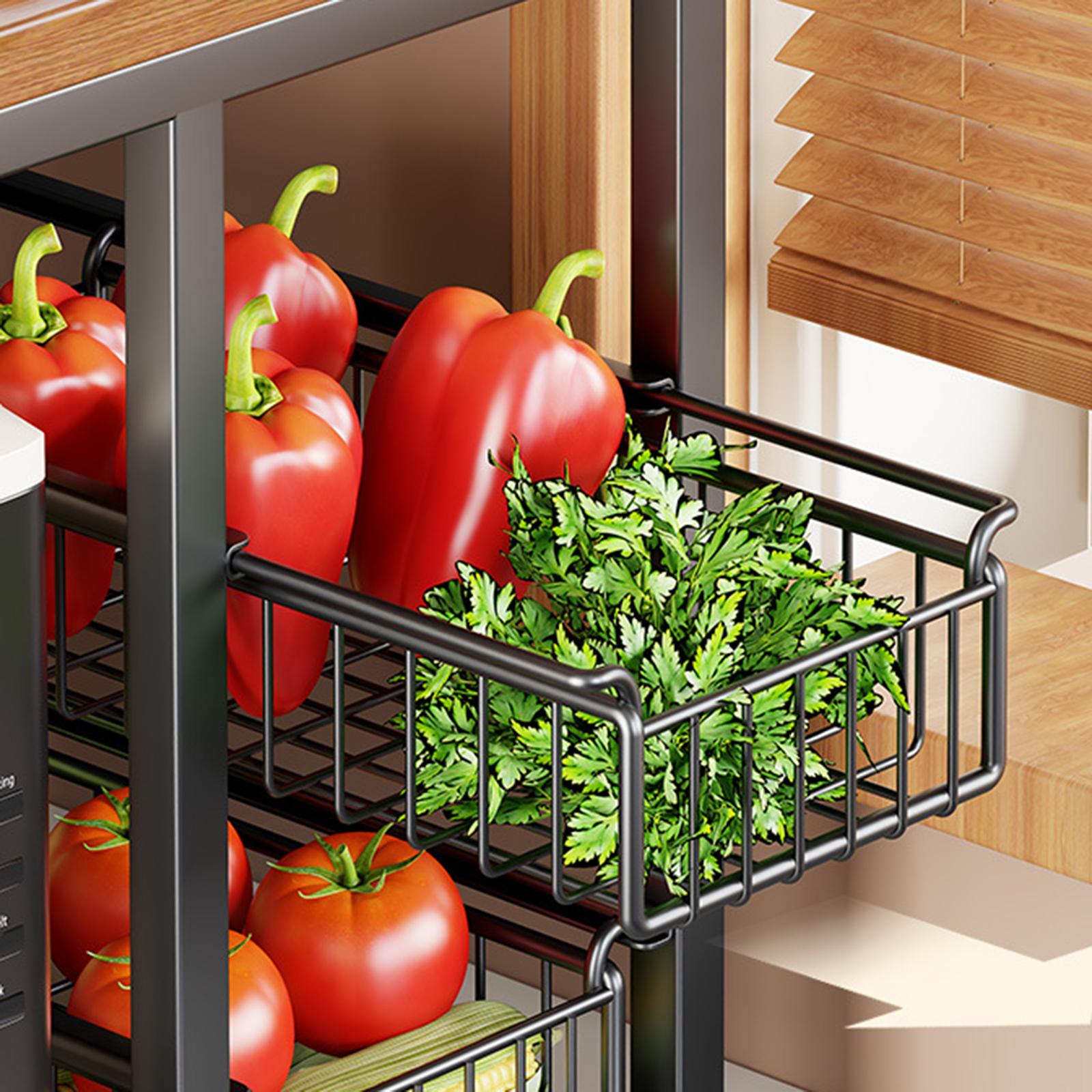 Countertop Microwave Oven Rack Kitchen Counter Top Organizer for Pantry Home S