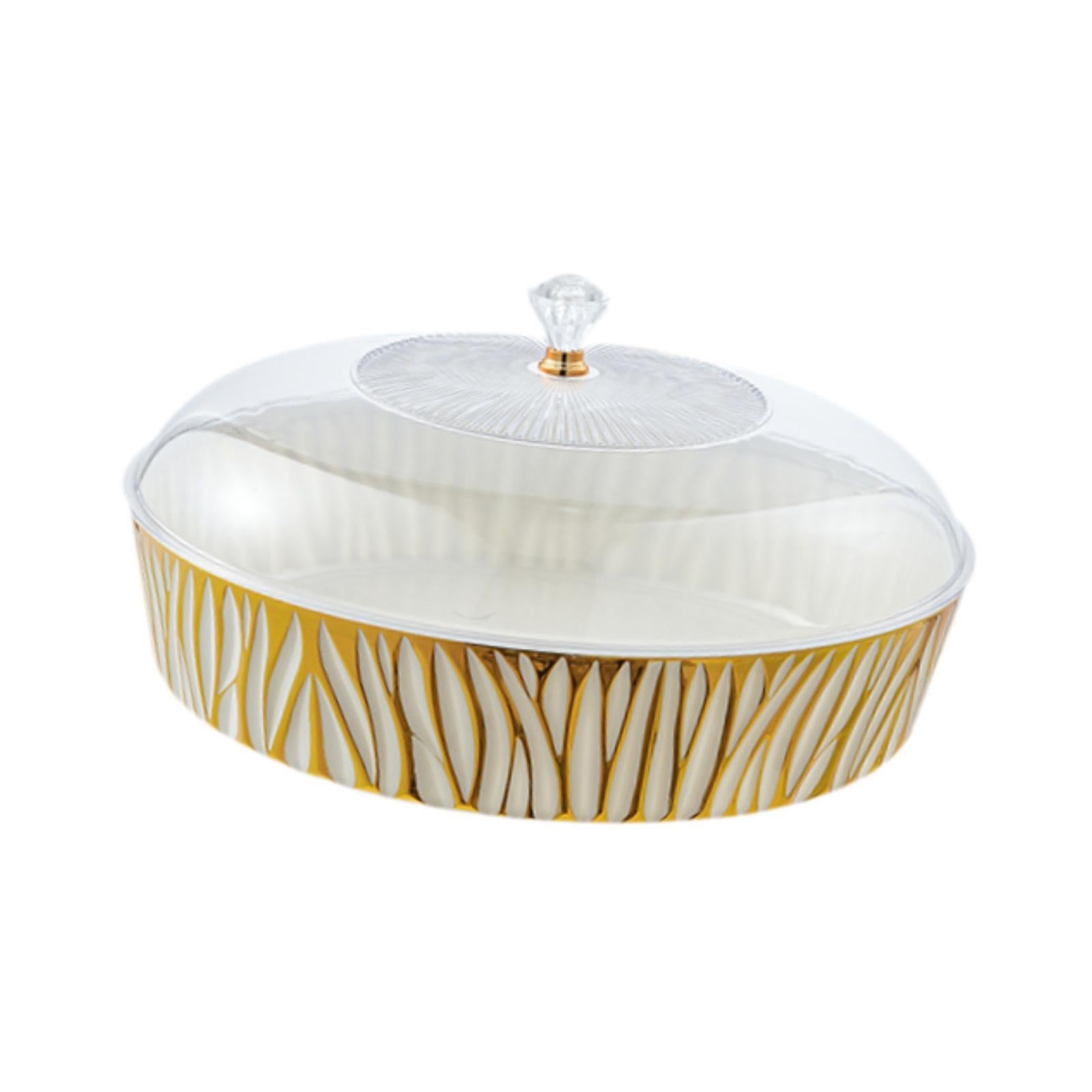 Serving Tray Holder Server Dish Cake Plate for Pastry Treats Sandwich Cookie 25cmx25cmx14.5cm