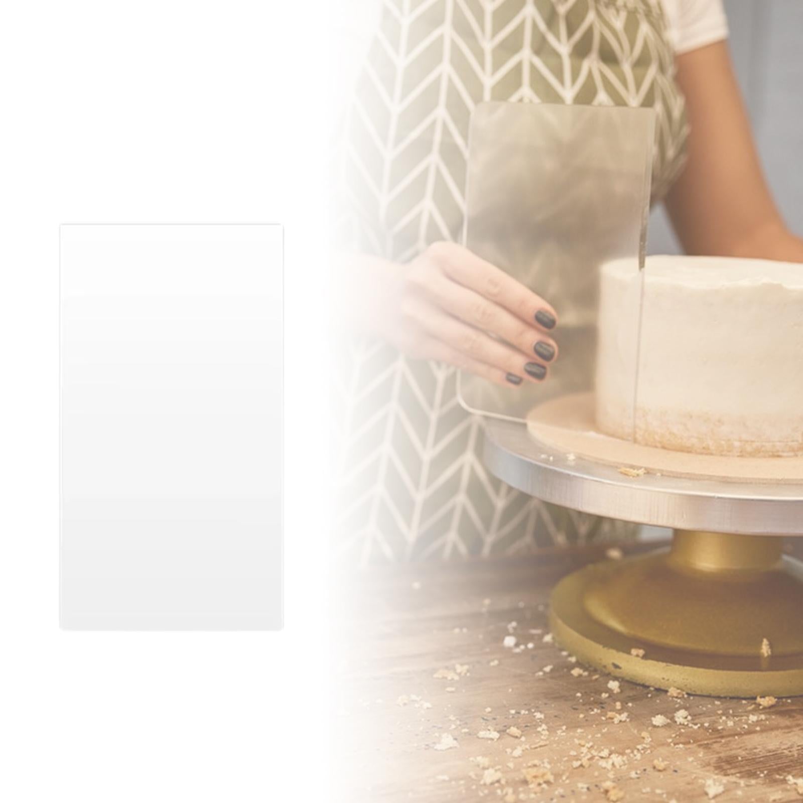Cake Scraper Flexible Pastry Cutter Cream Decoration Kitchen DIY Baking Tool 20.32x12.7x0.2cm