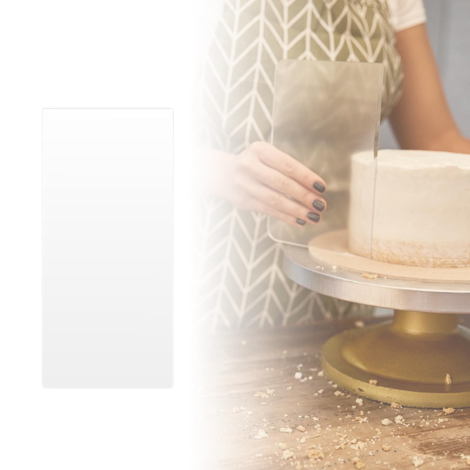 Cake Scraper Flexible Pastry Cutter Cream Decoration Kitchen DIY Baking Tool 24.38x12.7x0.2cm