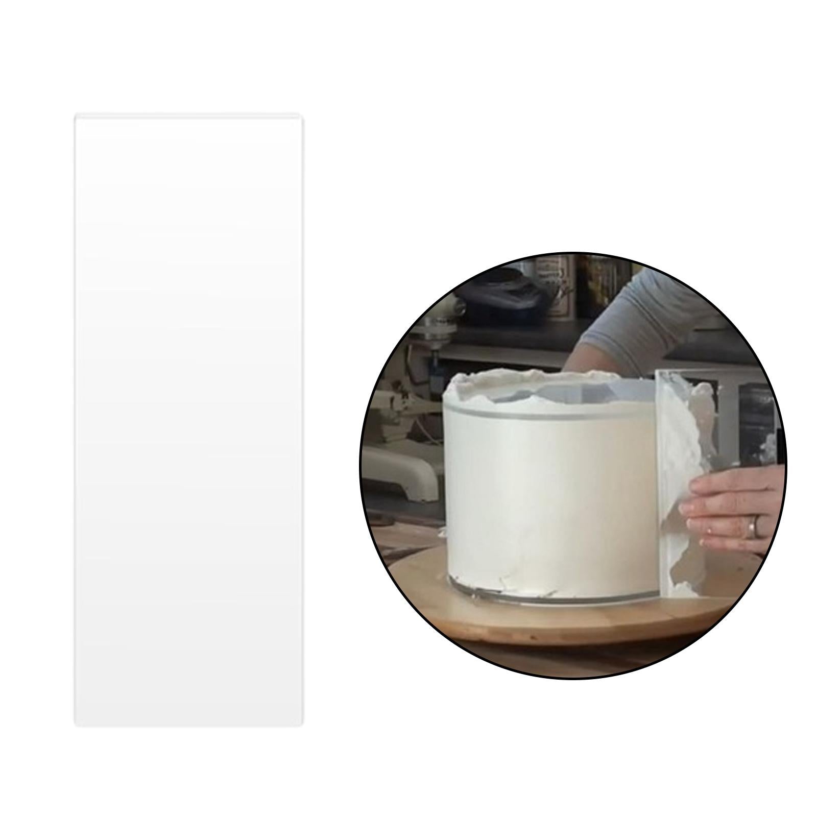 Cake Scraper Flexible Pastry Cutter Cream Decoration Kitchen DIY Baking Tool 30.5x12.7x0.2cm