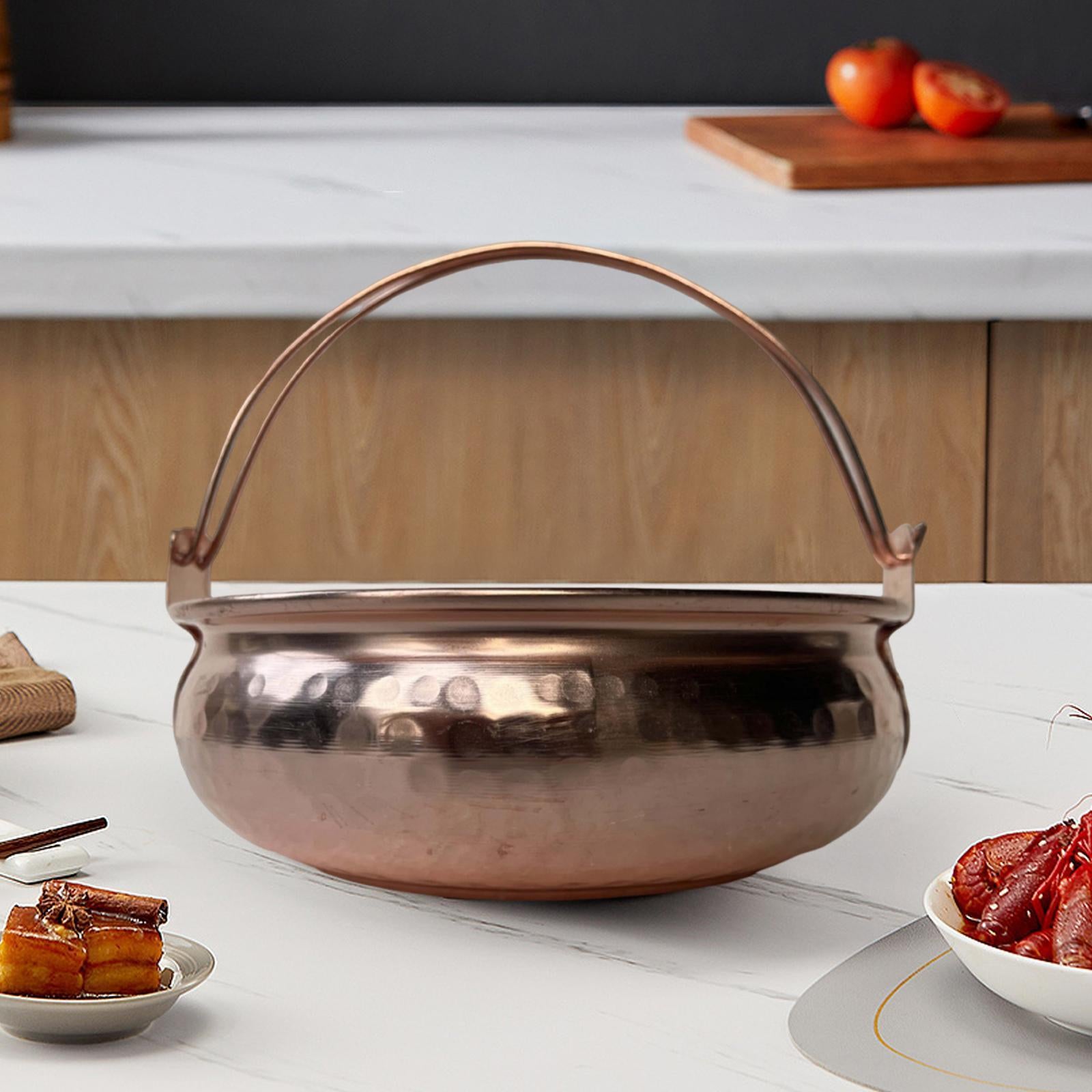 Soup Pot Camping Household Double Handle Hot Pot for Kitchen Restaurant Stew