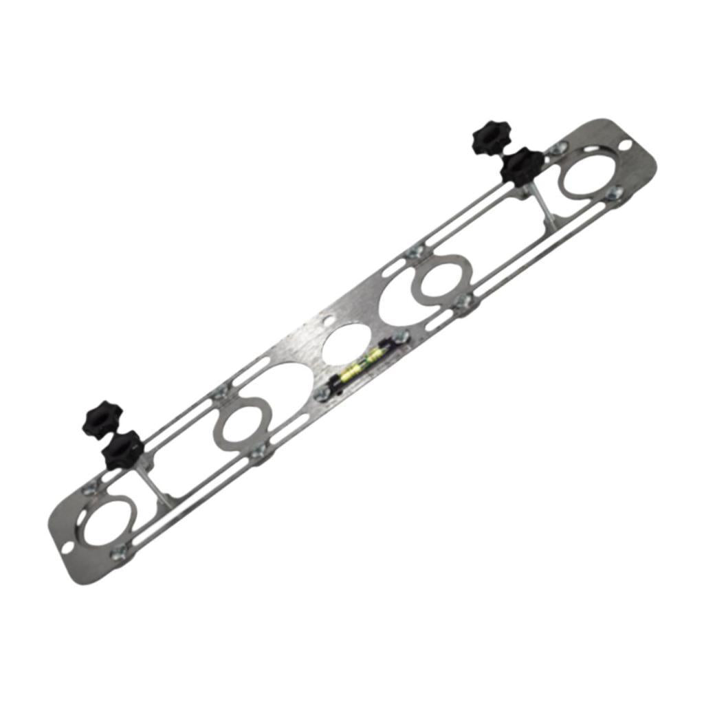 Hot and Cold Water Pipe Leveler Bathroom Faucet Stainless Steel Mounting Aid