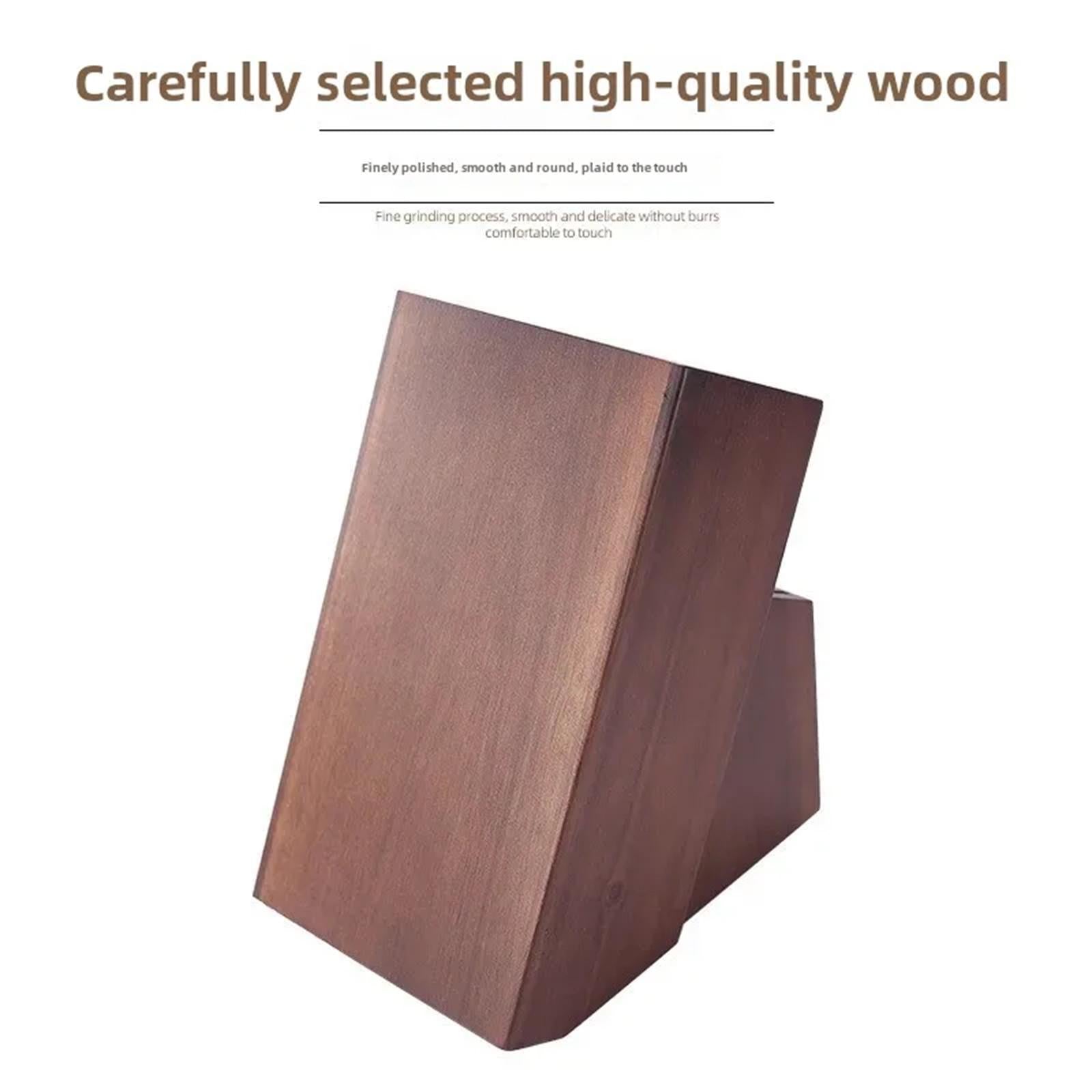 Knife Block without Knives Universal Convenient Large Capacity Butcher Block