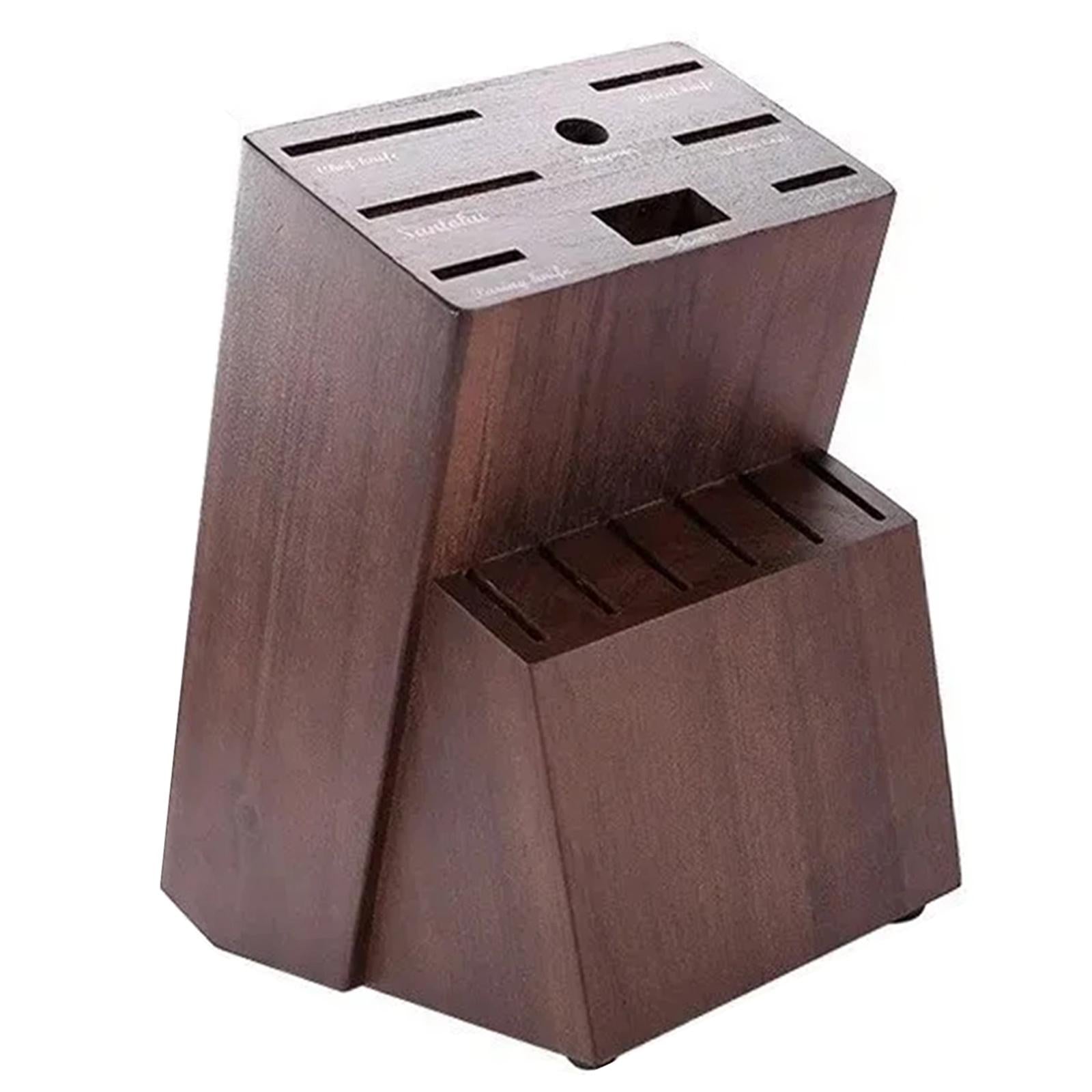 Knife Block without Knives Universal Convenient Large Capacity Butcher Block