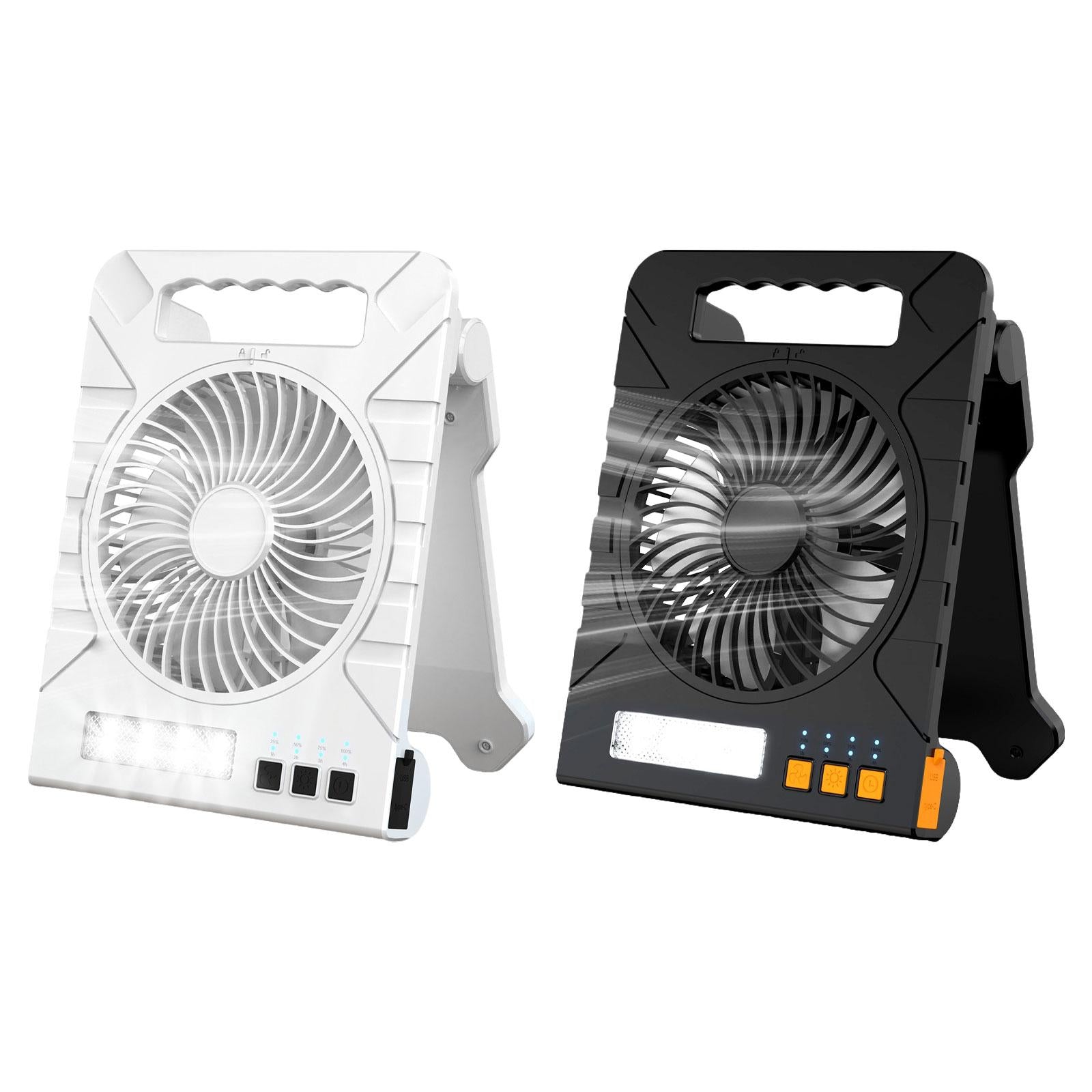 Camping Fan 4 Wind Settings Personal Cooling Device for Desktop Vacation Rvs white