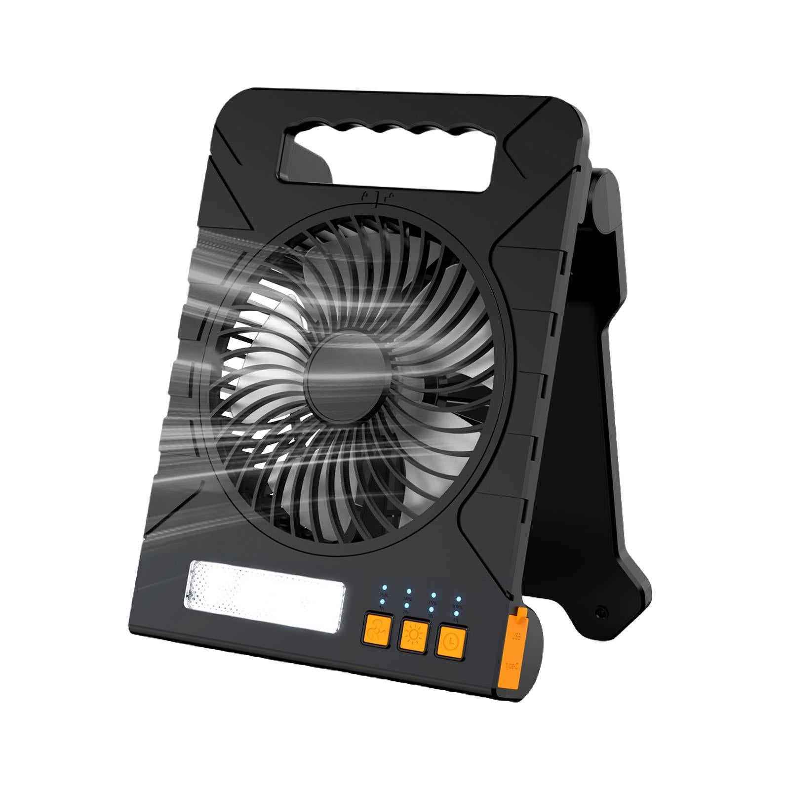 Camping Fan 4 Wind Settings Personal Cooling Device for Desktop Vacation Rvs black