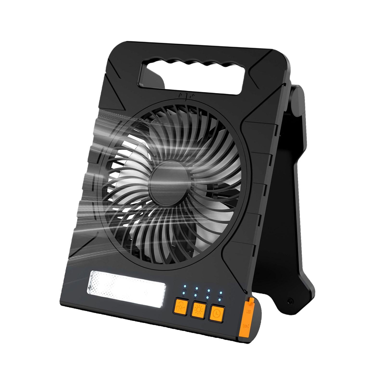 Camping Fan 4 Wind Settings Personal Cooling Device for Desktop Vacation Rvs black