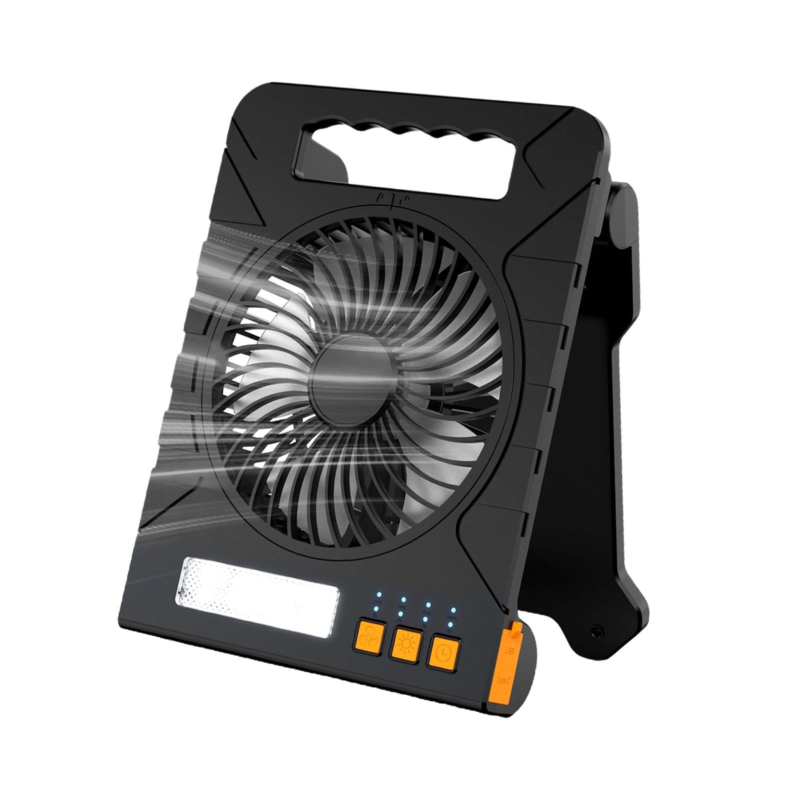 Camping Fan 4 Wind Settings Personal Cooling Device for Desktop Vacation Rvs black