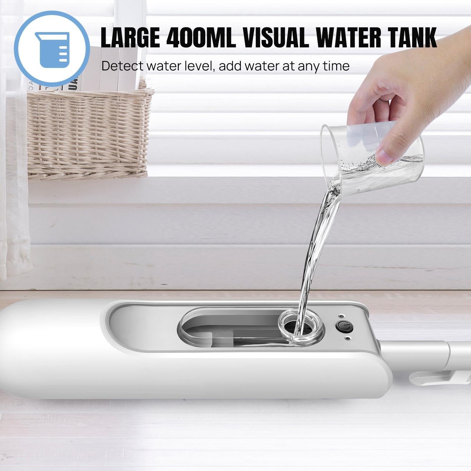 Steaming Mop UK Plug Compact Handheld Steam Cleaner for Home Laminate Carpet
