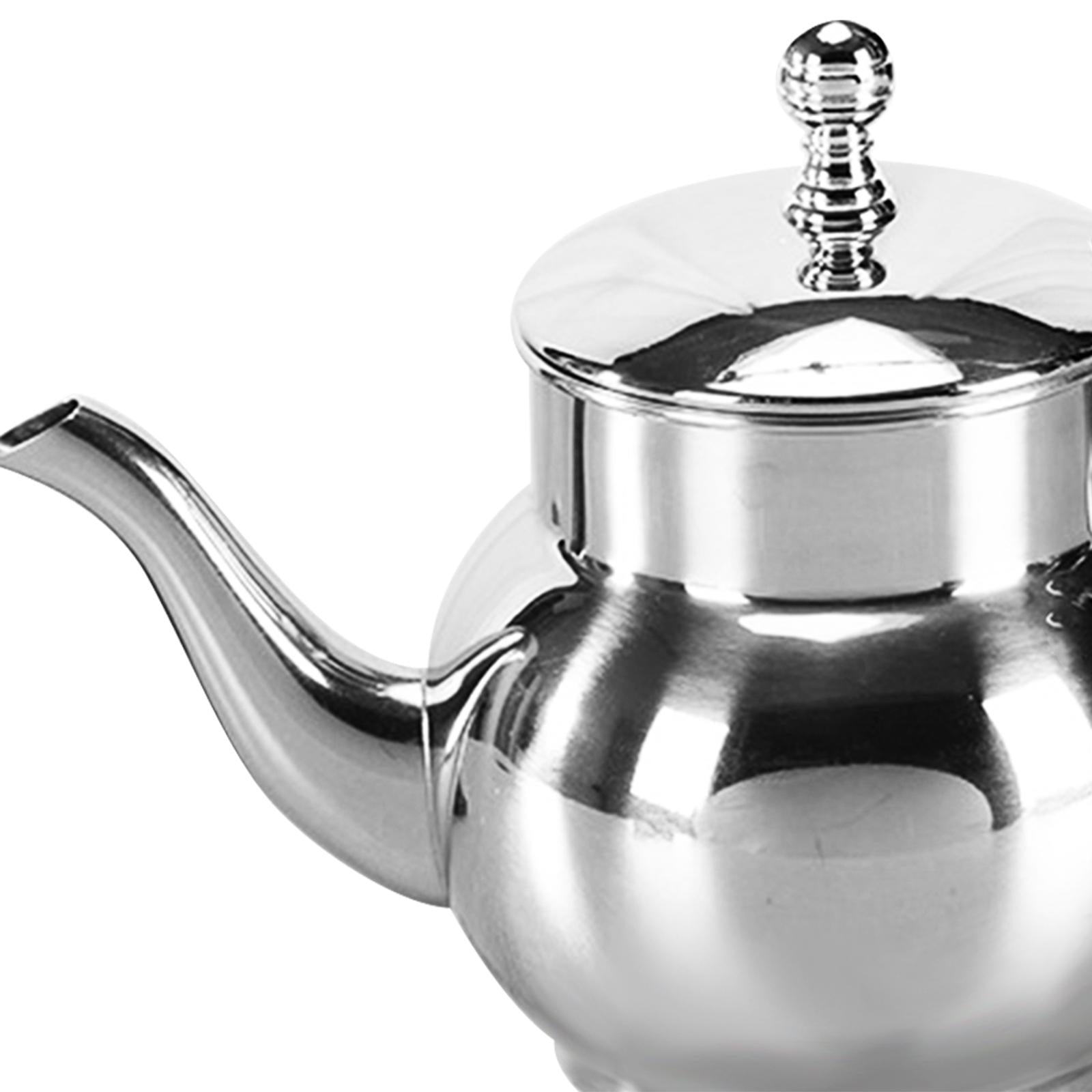 Stainless Steel Tea Kettle Iced Tea Jug Coffee Pot for Office Camping Indoor