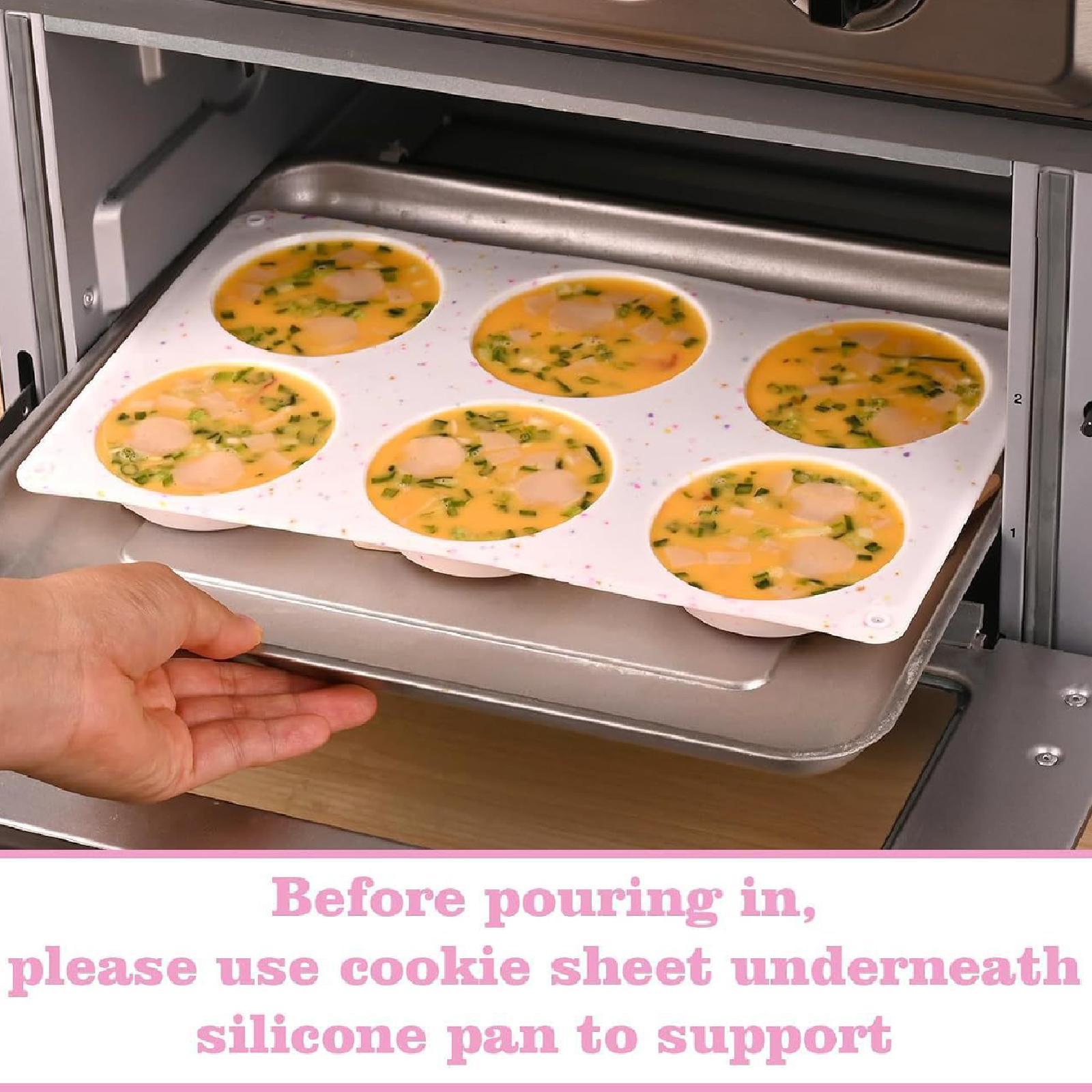 2x Cake Baking Pan Silicone Moulds Baking Cake Maker for Breakfast Cornbread