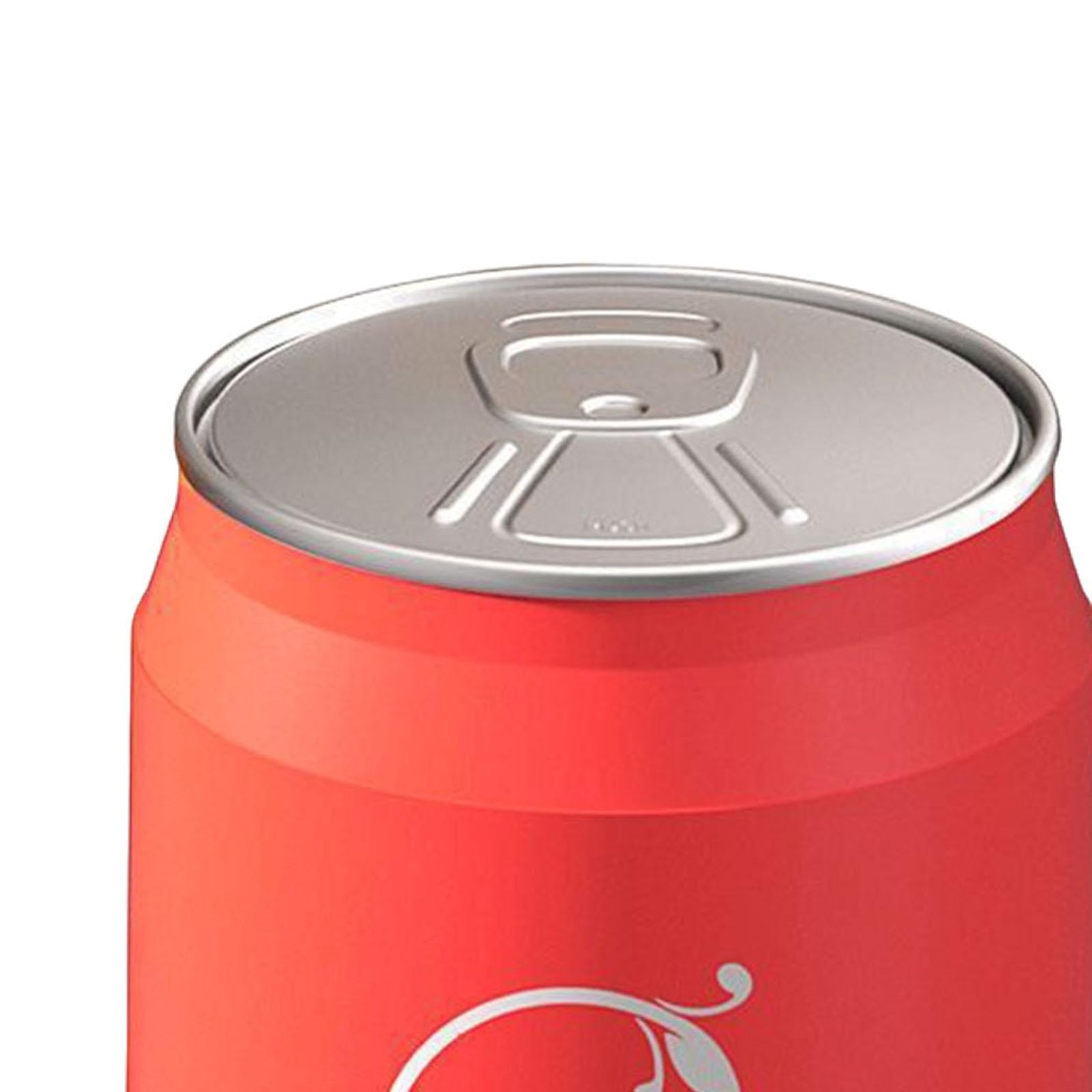 Cola Can Shape Rubbish Container Small Kitchen Wastebasket for Office Toilet Red