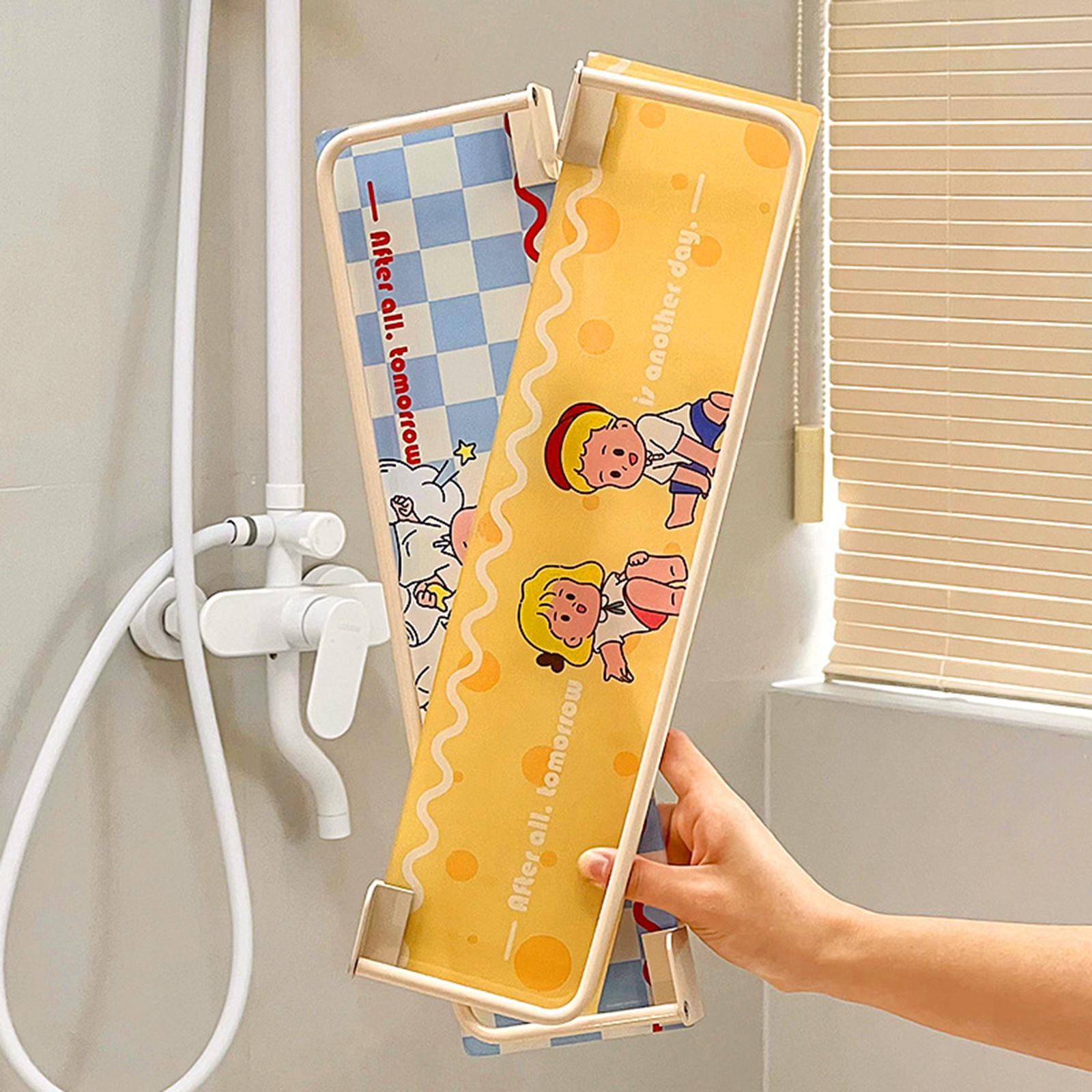Shower Shelf Toiletries Organization Punch Modern Bathroom Storage Rack blue