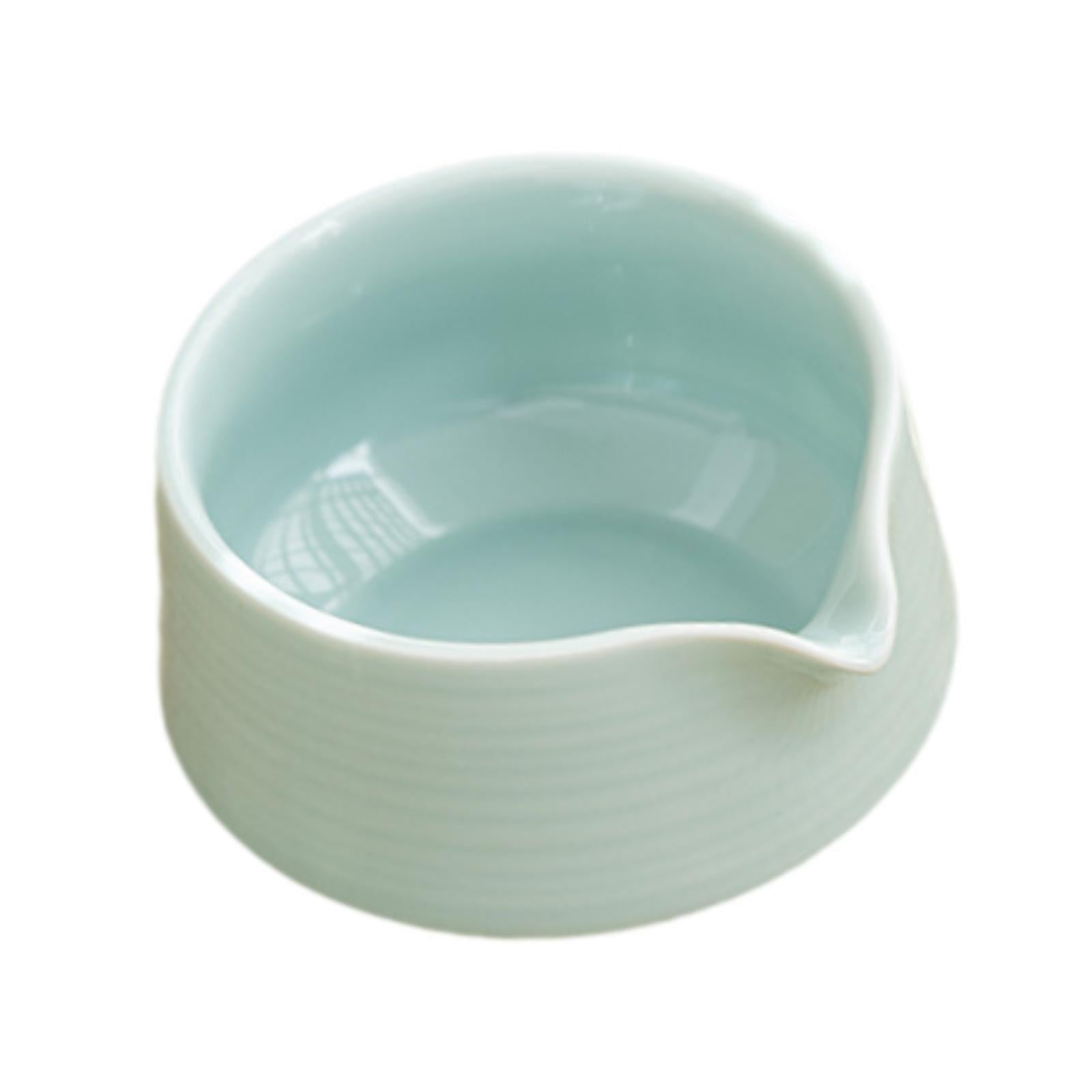 Ceramic Matcha Bowl Green Tea Ceremony Chawan Accessories with Pouring Spout