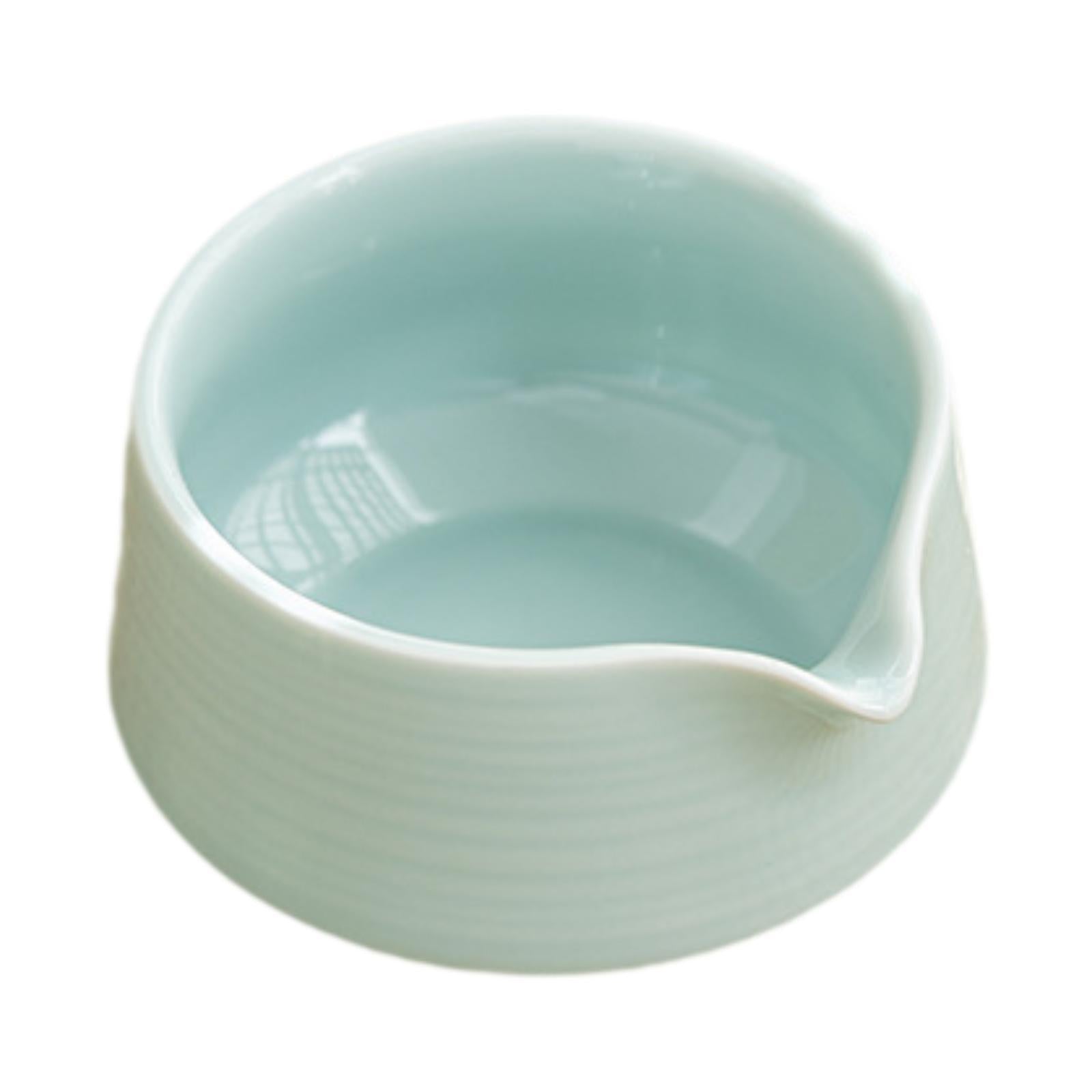 Ceramic Matcha Bowl Green Tea Ceremony Chawan Accessories with Pouring Spout