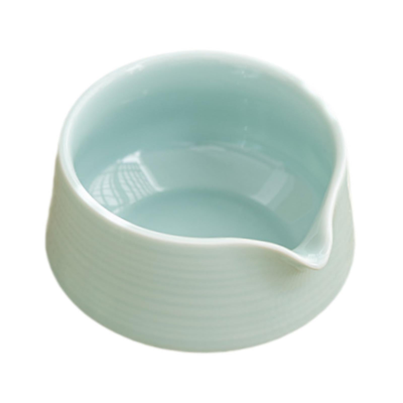 Ceramic Matcha Bowl Green Tea Ceremony Chawan Accessories with Pouring Spout