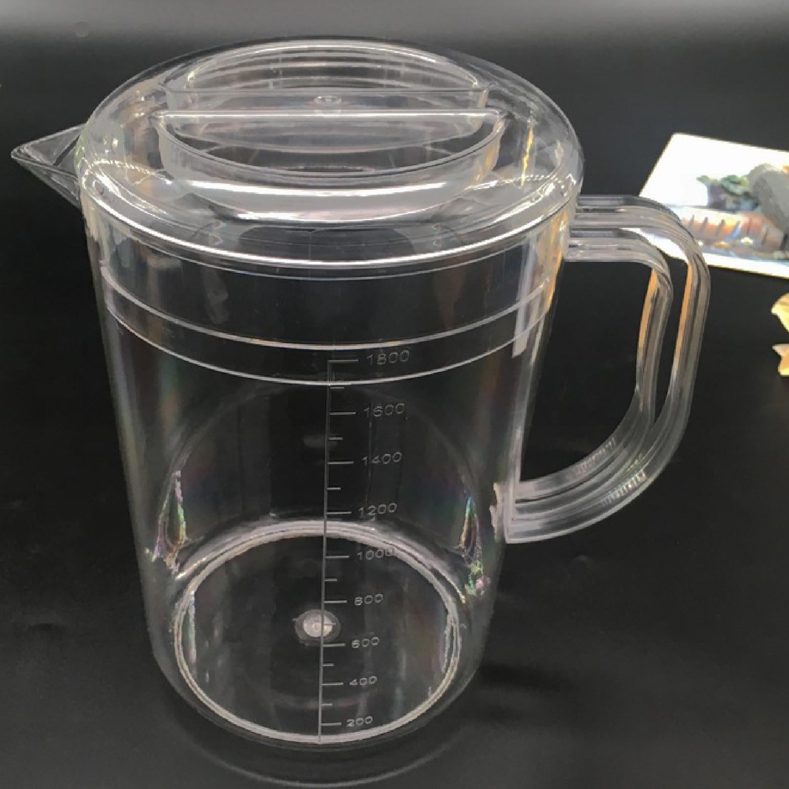 Water Pitcher Summer Versatile Household Ice Tea Kettle for Ice Tea Lemonade 1800ml 19.5cmx11.5cm