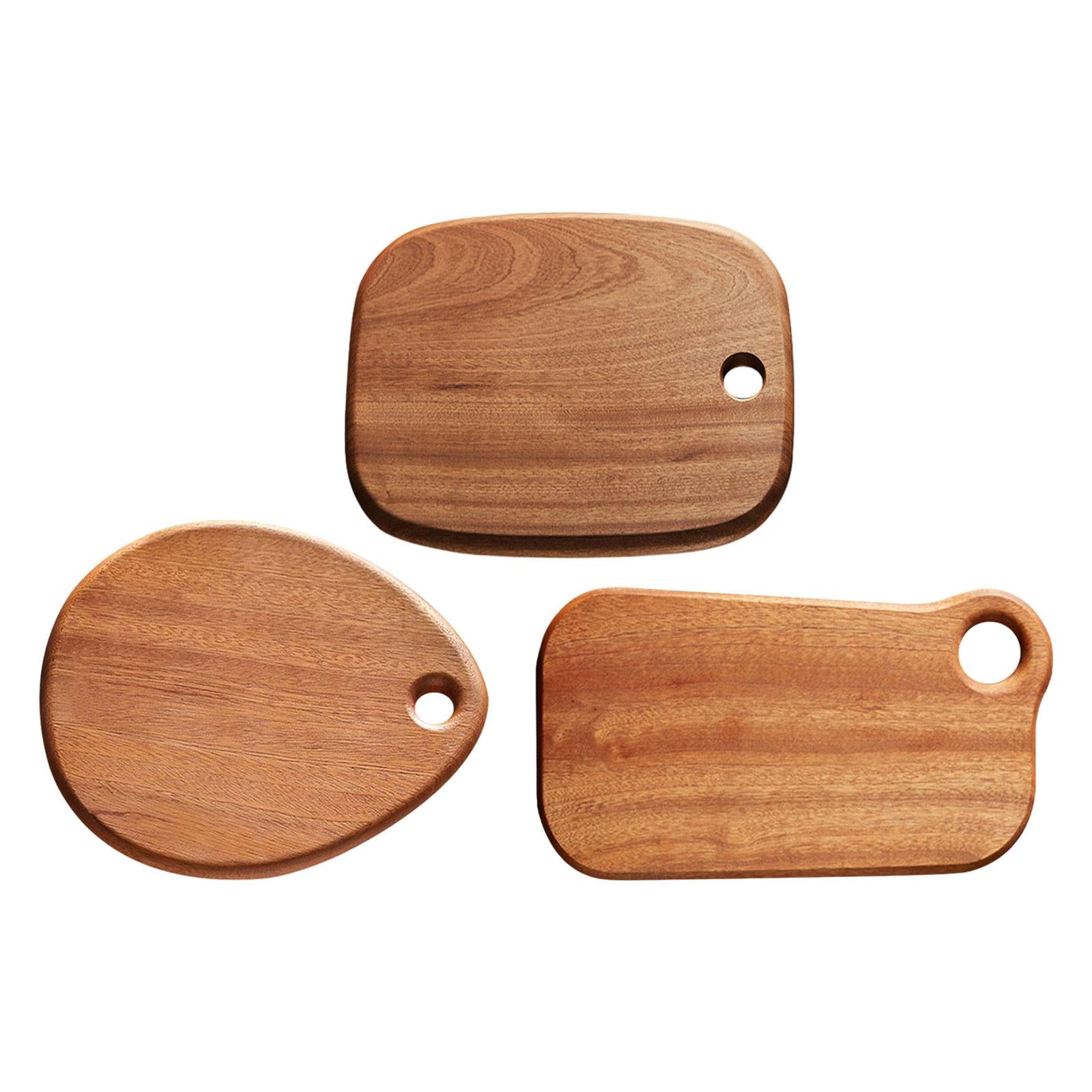Wood Cutting Board Heavy Duty Serving Tray for Bread Carving Meat Vegetables Square