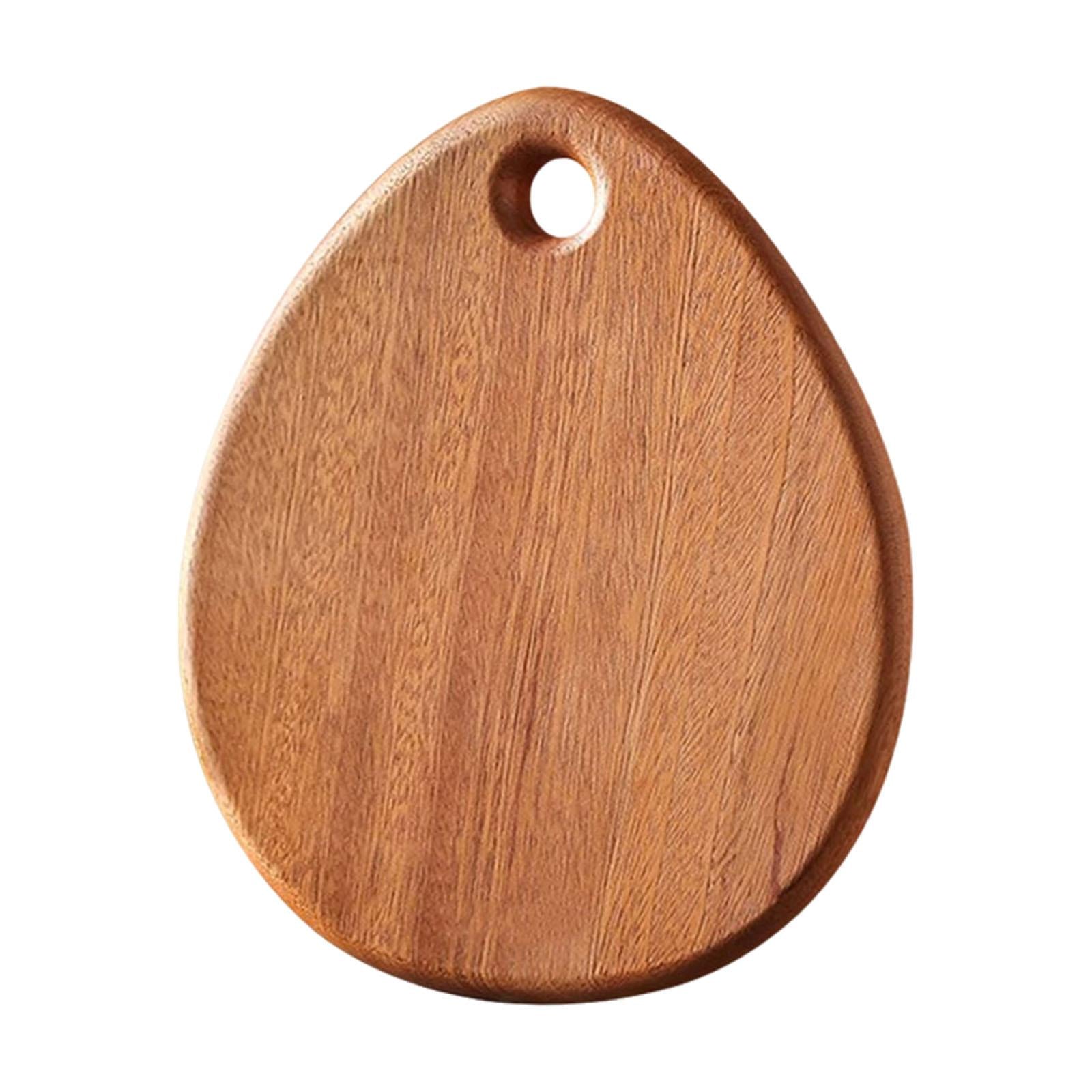 Wood Cutting Board Heavy Duty Serving Tray for Bread Carving Meat Vegetables Teardrop