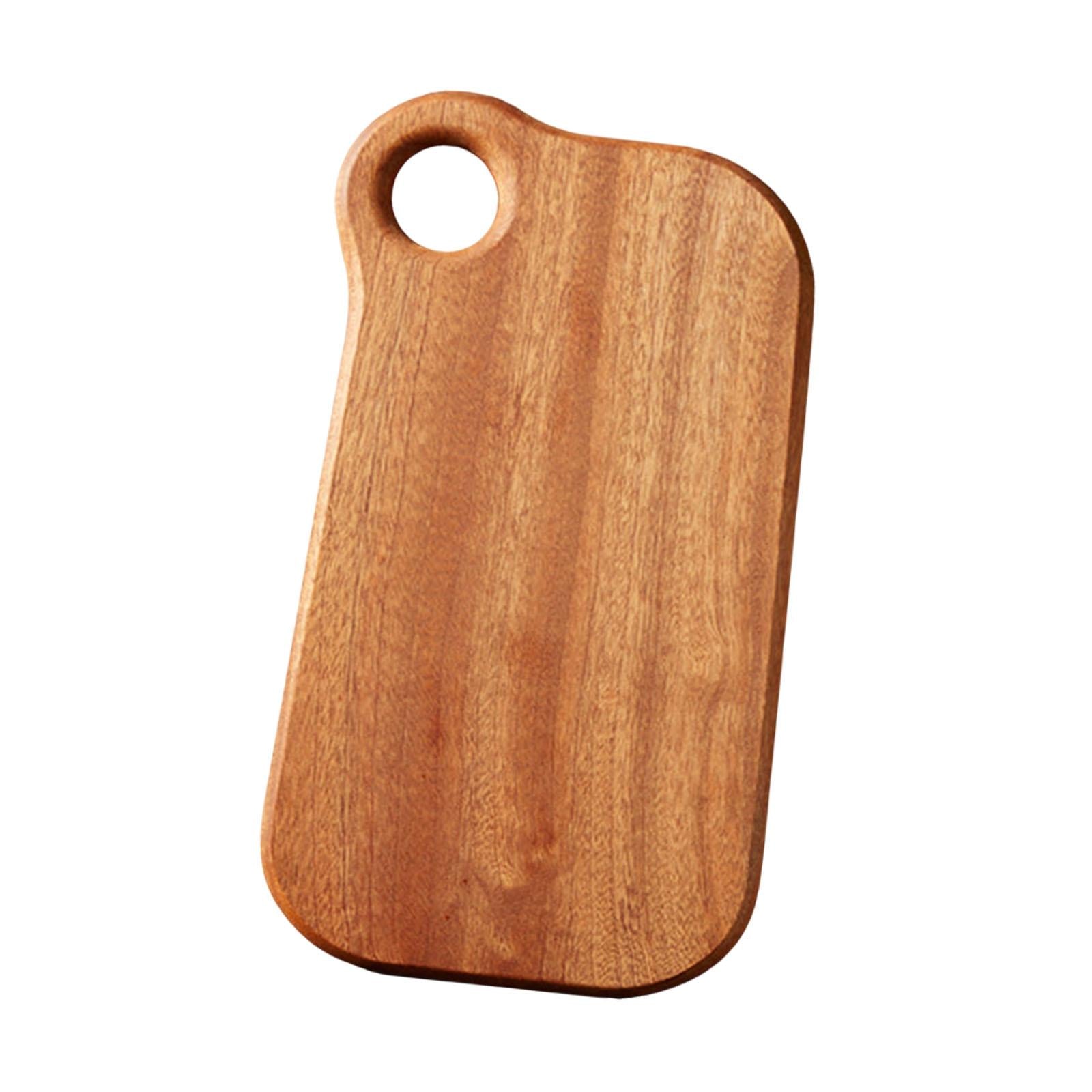 Wood Cutting Board Heavy Duty Serving Tray for Bread Carving Meat Vegetables large round hole