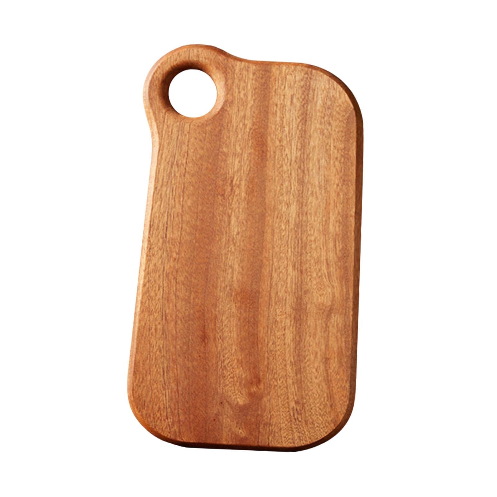 Wood Cutting Board Heavy Duty Serving Tray for Bread Carving Meat Vegetables large round hole