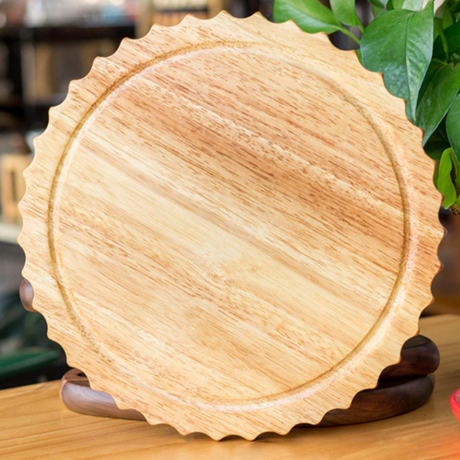 Wood Cutting Board Food Prepare Round Pizza Peel for Fruit Cheese Vegetables