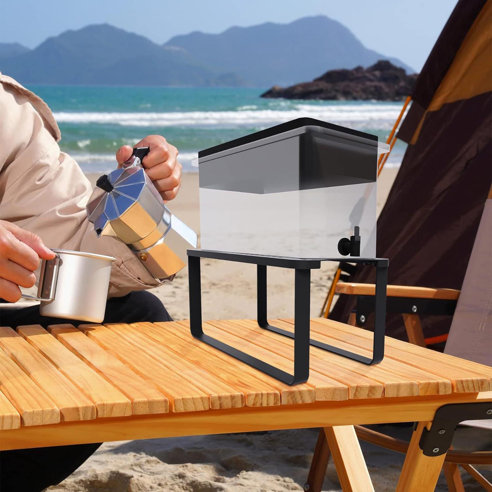 Water Stand Sturdy Stable Metal Drink Stand for Counter Camping Table