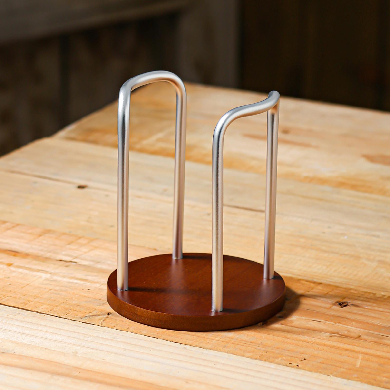 Coffee Cup Holder Organizer Aluminum Alloy for Coffee Shop Home Bathroom Single Rack