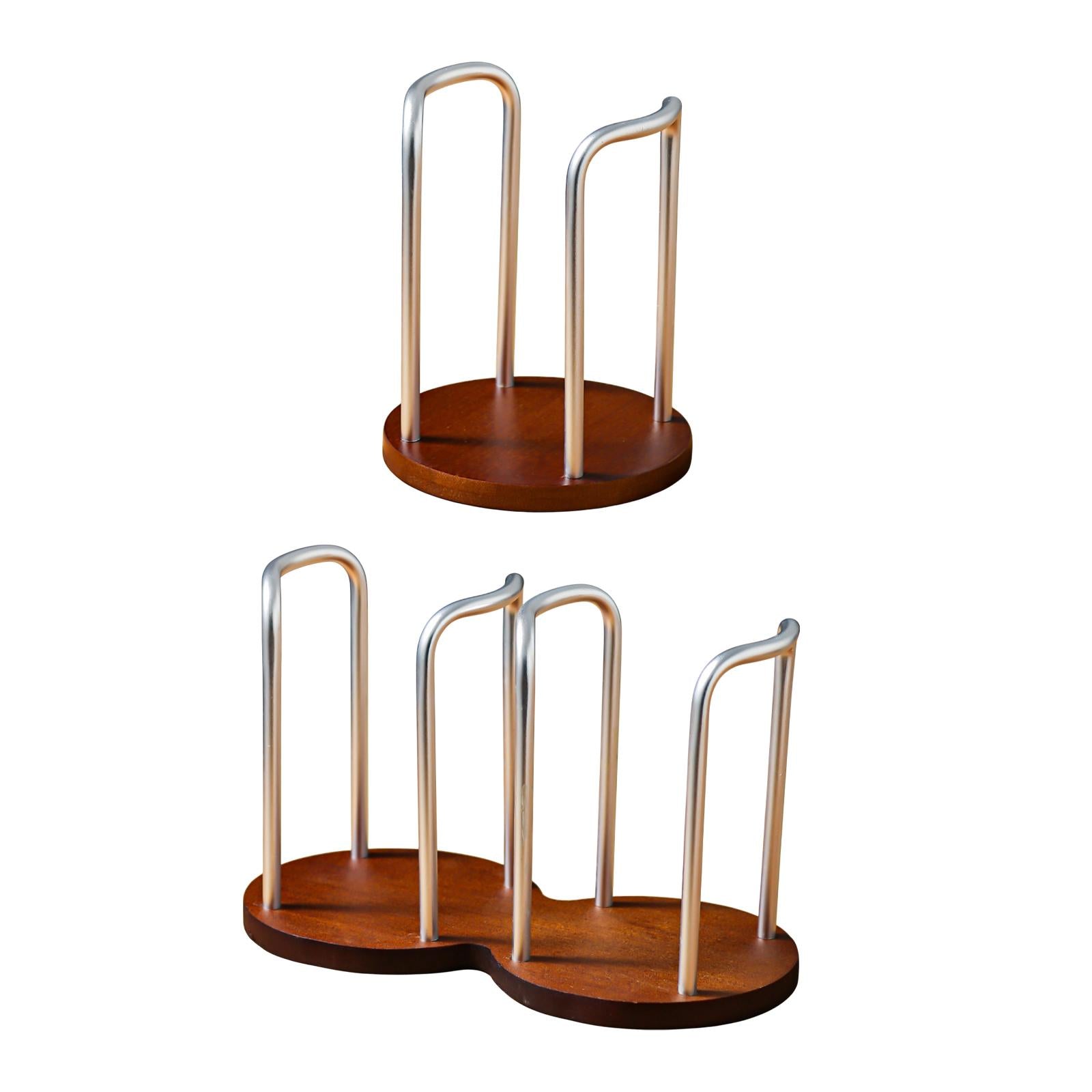 Coffee Cup Holder Organizer Aluminum Alloy for Coffee Shop Home Bathroom Single Rack