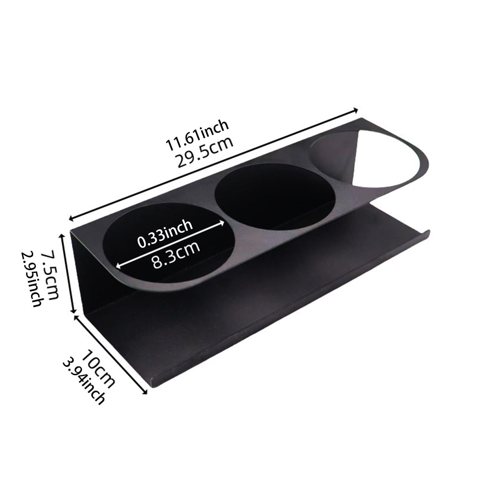 Magnetic Spice Rack Side Mount Bottle Hanger for Refrigerators Oven Bathroom Black