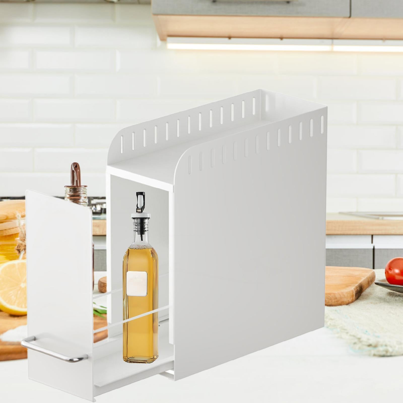 Pull Out Spice Rack Organizer Sliding Organization Vanity Countertop Storage