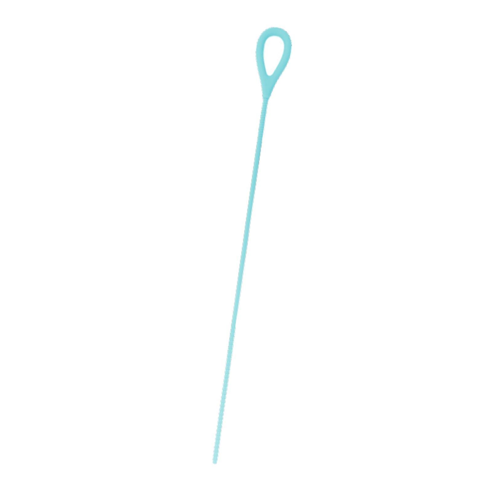 Silicone Straw Brush for Straws Drink Lid Travel Drinking Bottle Hydroflasks Blue