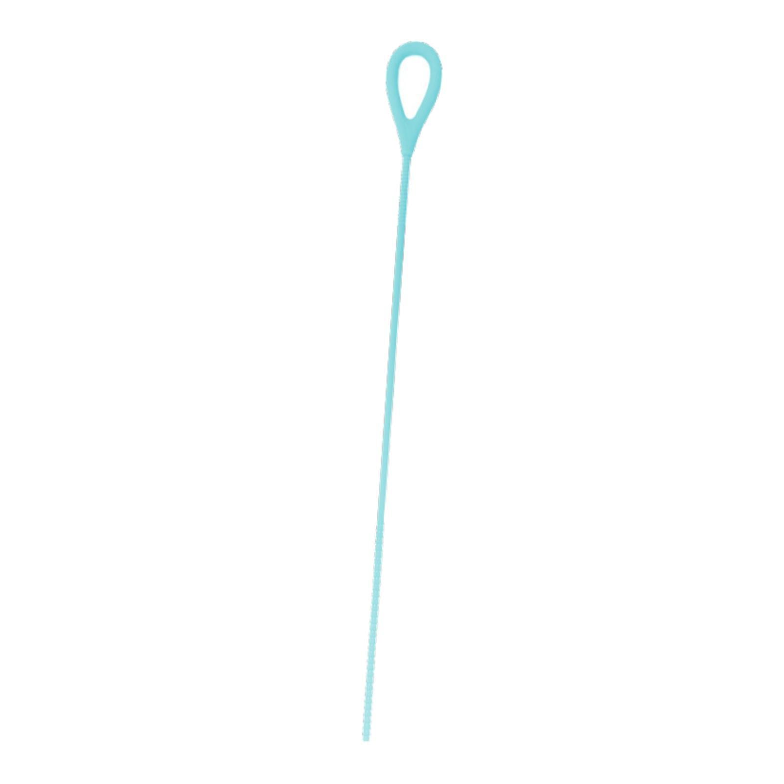 Silicone Straw Brush for Straws Drink Lid Travel Drinking Bottle Hydroflasks Blue