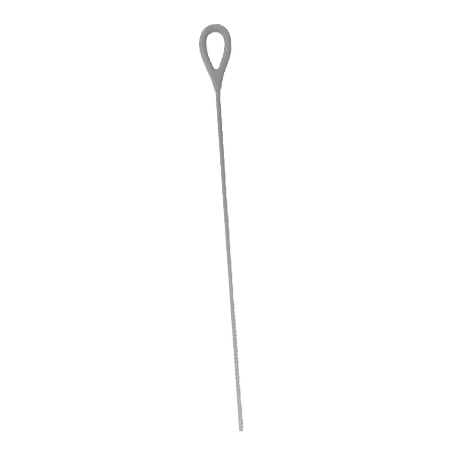Silicone Straw Brush for Straws Drink Lid Travel Drinking Bottle Hydroflasks Grey