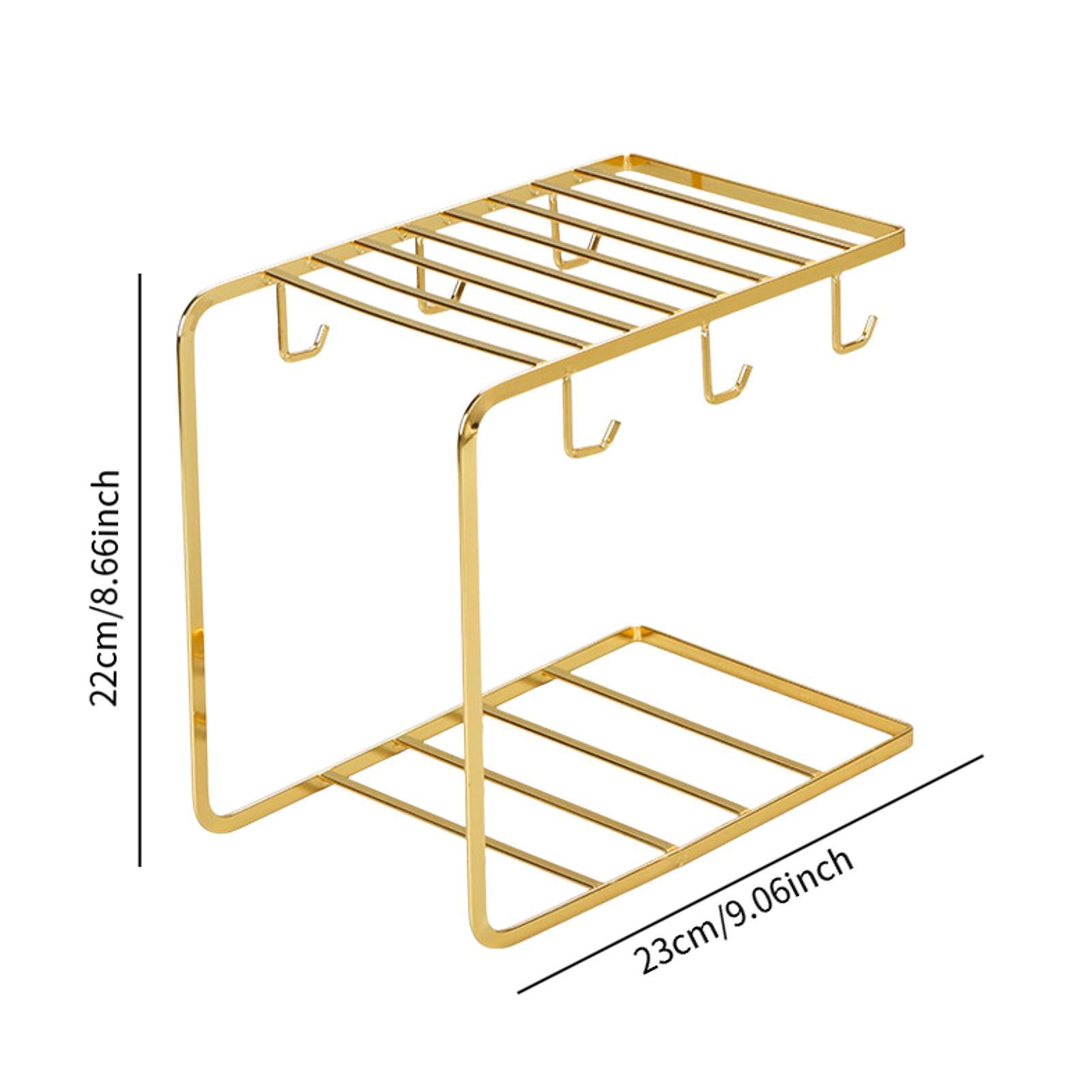 Cup Drying Rack Stand Portable Drainer Holder for Countertop Kitchen Cabinet