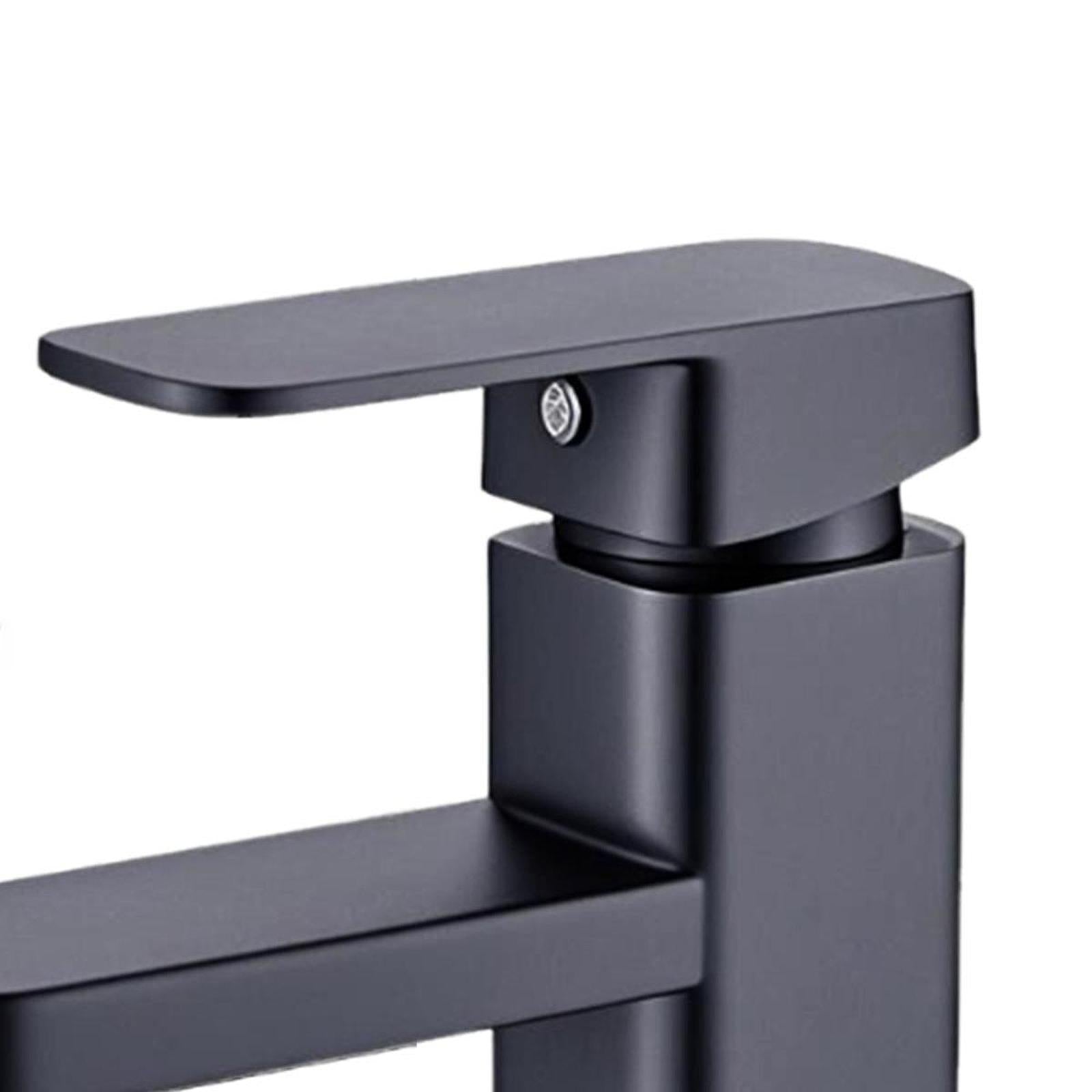 Waterfall Bathroom Sink Tap Mixer Bathroom Faucet for Sink Farmhouse Black