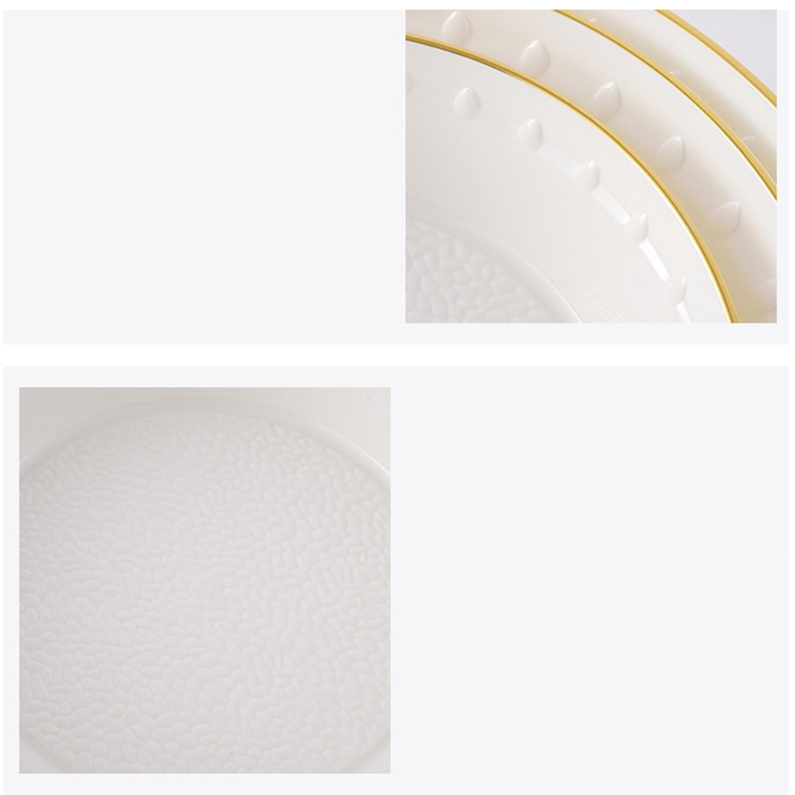 Fruit Bowl with Lid Container Decorative Dish for Kitchen Home Breakfast Tea white 25x28.5x5.3cm
